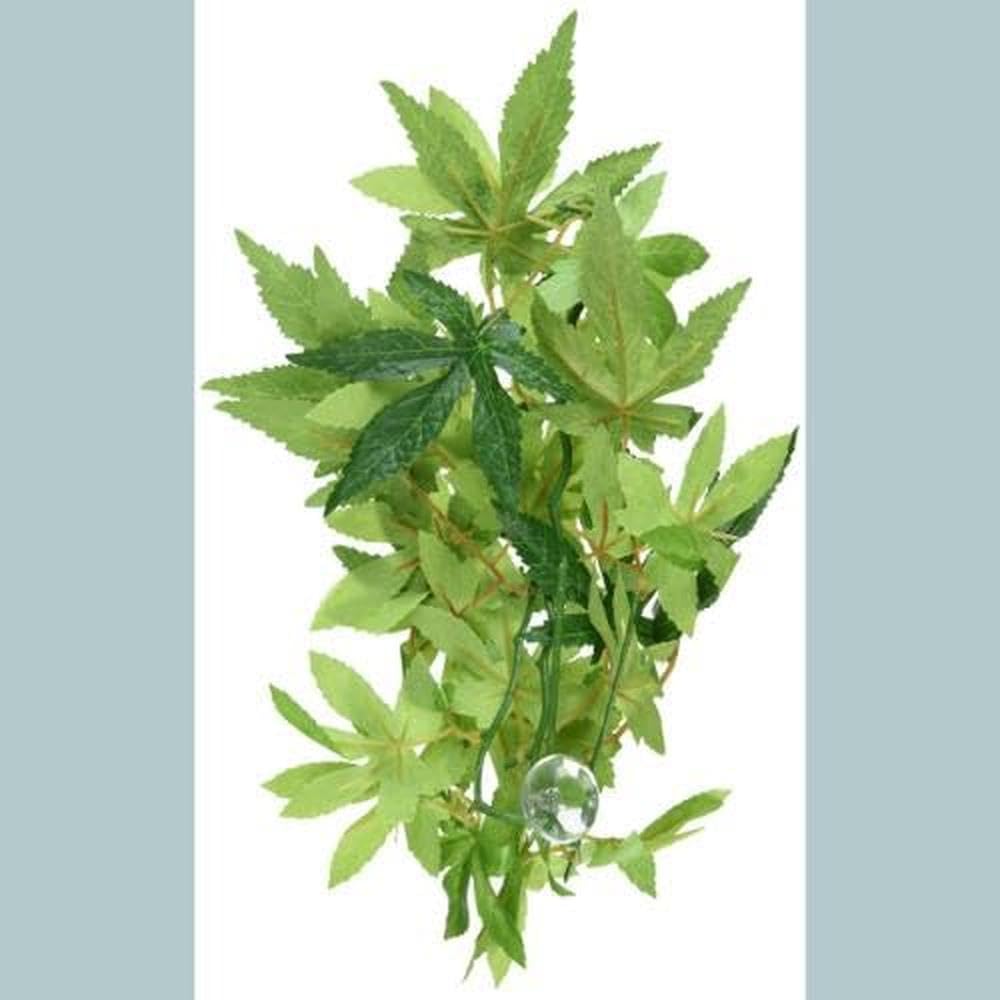 Exo Terra Silk Terrarium Plant Small - Artificial Abutilon Hanging Vine for Reptile Tanks, Gecko Habitats & Terrarium Decor - Realistic Fake Plants for Vivarium Setup
