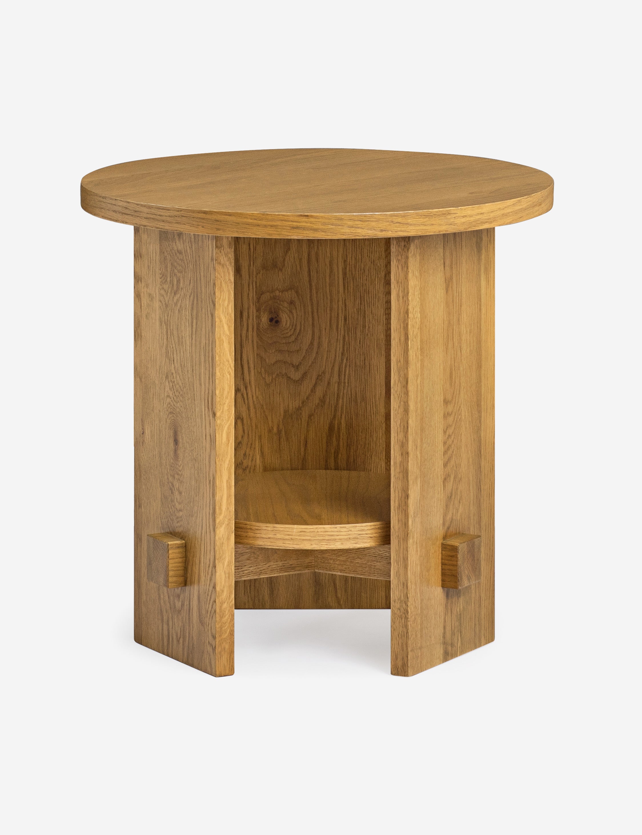 Campos Round Side Table - Modern End Table for Living Room, Bedroom, or Office - Perfect for Coffee, Books, and Decor