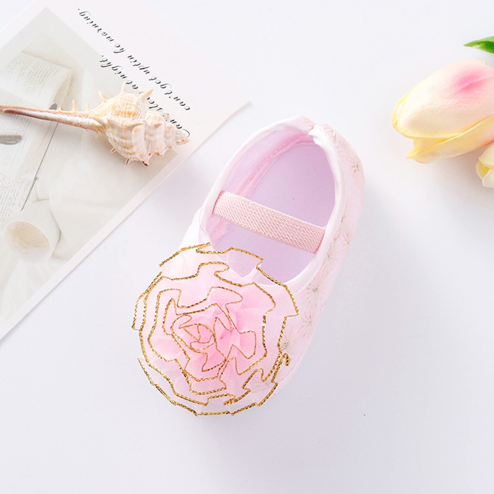 **Cute Soft Baby Wrestling Shoes for 10-Year-Old Girls - Princess Toddler Shoes with Floral Design & Non-Slip Sole - Perfect for Playtime, Sports & Casual Wear**