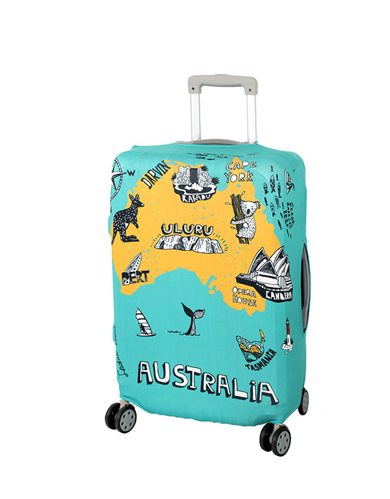 Tosca Medium Luggage Cover - Waterproof Travel Suitcase Protector for Airplane - Perfect for Australia Trips & International Travel