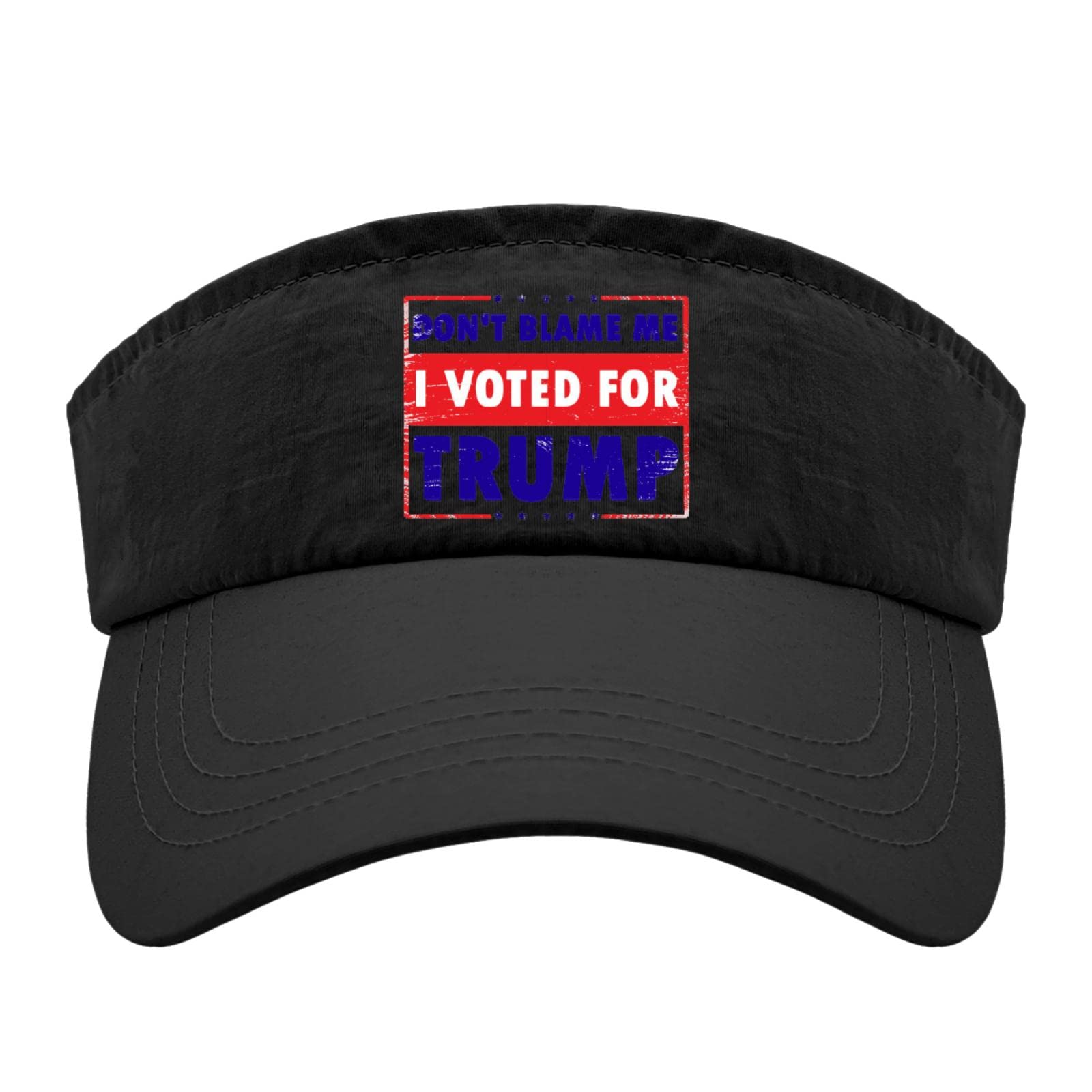 YANO Women's Visor Hats - Breathable Packable Golf & Running Hat - Funny Political 'Don't Blame Me I Voted for Trump' Design - Perfect for Outdoor Sports, Beach, and Summer Activities