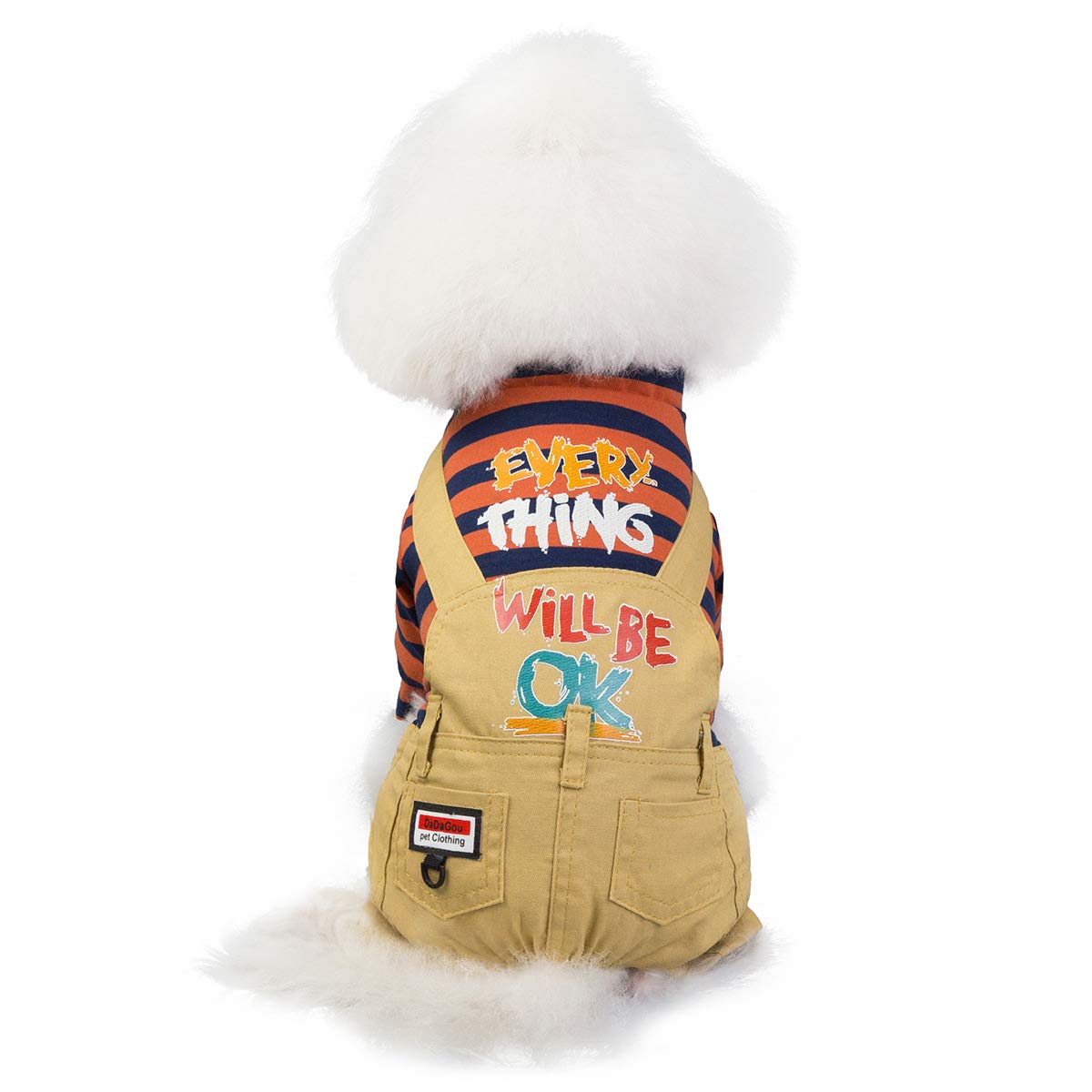 Trudz PET Dog Coat - Warm Fleece Hoodie Jacket for Small & Medium Dogs & Cats - Thickened Cotton Winter Sweater with 4 Legs - Cold Weather Apparel (Orange, S) - Perfect for Outdoor Walks & Indoor Comfort