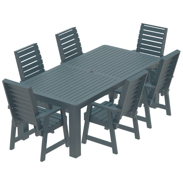 Glennville 7-Piece Dining Set - Modern Wooden Table & Chairs for Kitchen, Dining Room, Patio | Perfect for Family Meals & Entertaining Guests