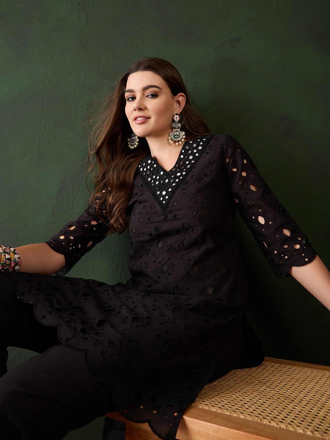 Stylish Black Ready-Made Pant Suit with Elegant Embroidery - Perfect for Weddings, Parties & Formal Events