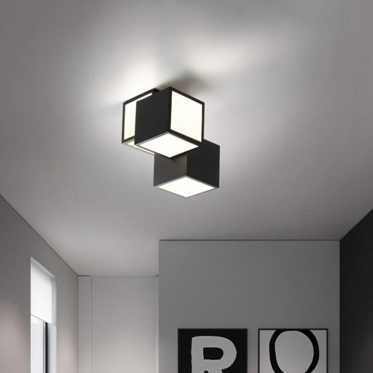 Modern Geometric Ceiling Light Fixture - 3D Hexagon LED Pendant Lamp for Living Room, Bedroom & Dining Room | Energy Efficient Home Decor Lighting for Indoor Spaces