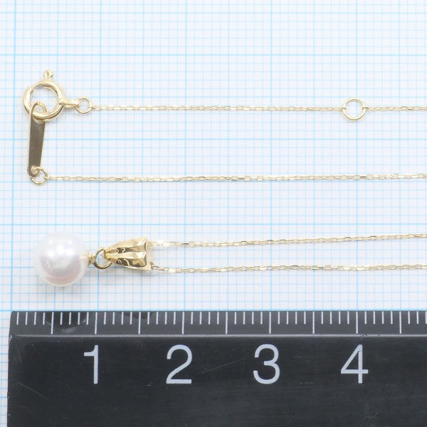 18K Yellow Gold Pearl Necklace for Women - Elegant Bridal Jewelry, Wedding Gift & Anniversary Present - Perfect for Formal Events, Date Nights & Special Occasions