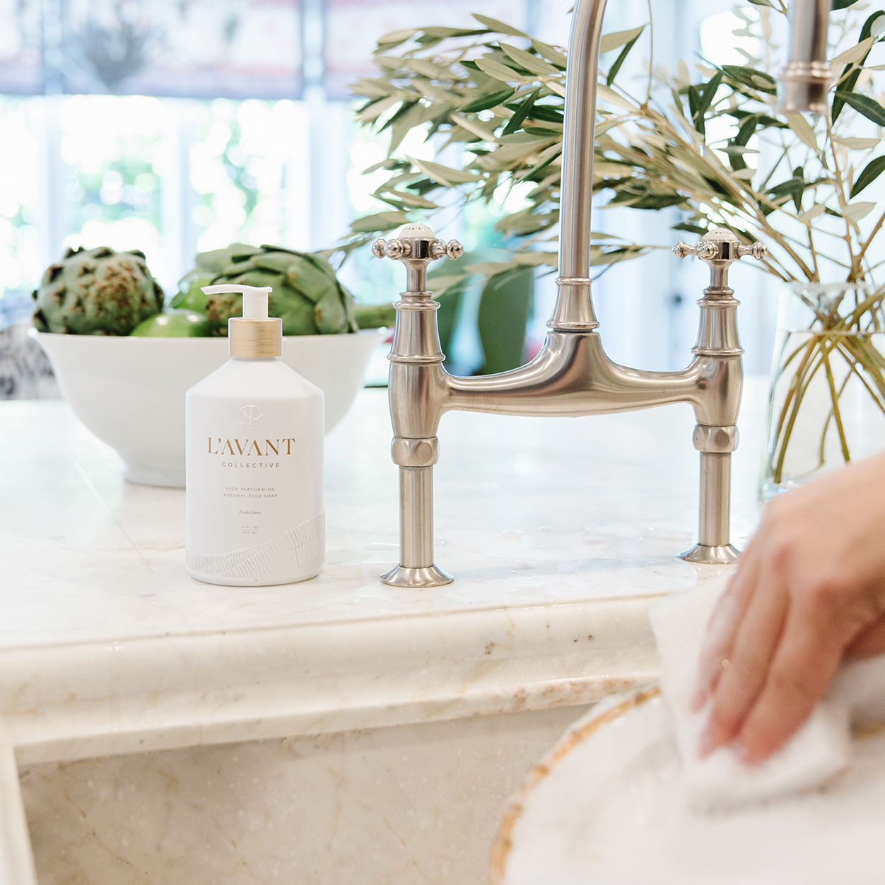 Fresh Linen Scent High-Performance Dish Soap - Gentle on Hands, Tough on Grease | Perfect for Daily Dishwashing & Kitchen Cleaning