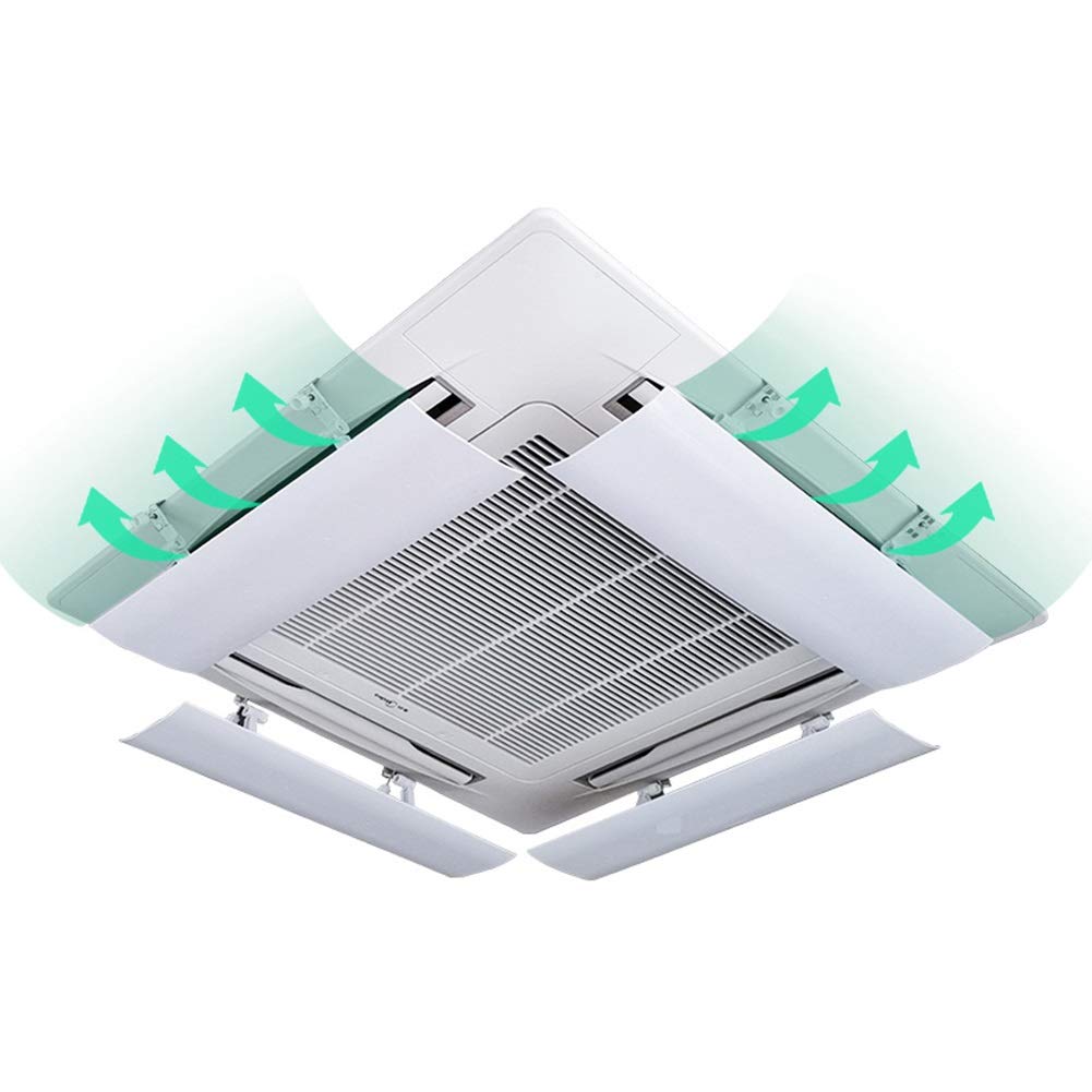 4 Pack Air Conditioner Wind Deflector - 76cm Anti-Direct Blow AC Baffle Shield for Central Air Conditioning - Perfect for Bedrooms, Offices & Living Rooms to Redirect Cool Air Comfortably
