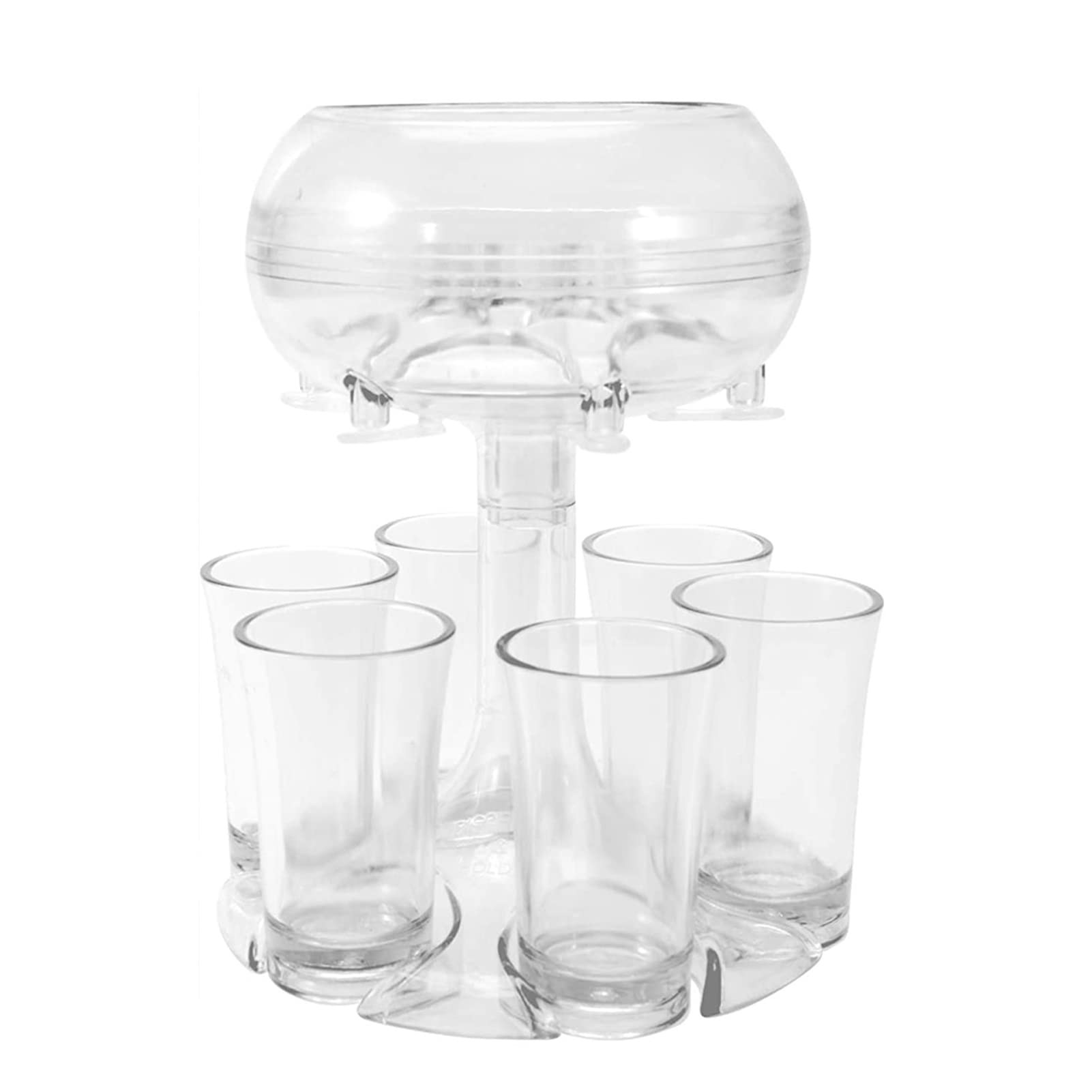 6 Shot Glass Dispenser with Cocktail Holder - Beer, Wine & Liquor Pouring Tool for Bars, Parties & Home Use - Perfect Christmas Gift for Cocktail Enthusiasts & Festival Celebrations