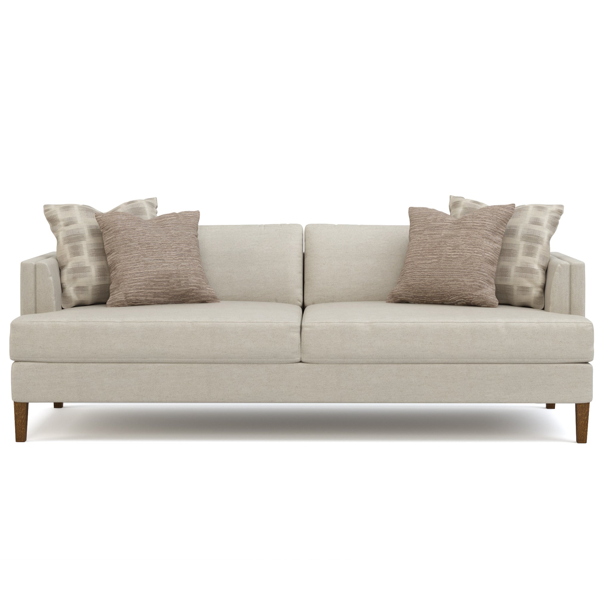 Luxury Surrey Hills Two-Seater Tuxedo Arm Sofa - Modern Living Room Furniture for Small Spaces & Apartments - Perfect for Cozy Movie Nights & Elegant Home Decor