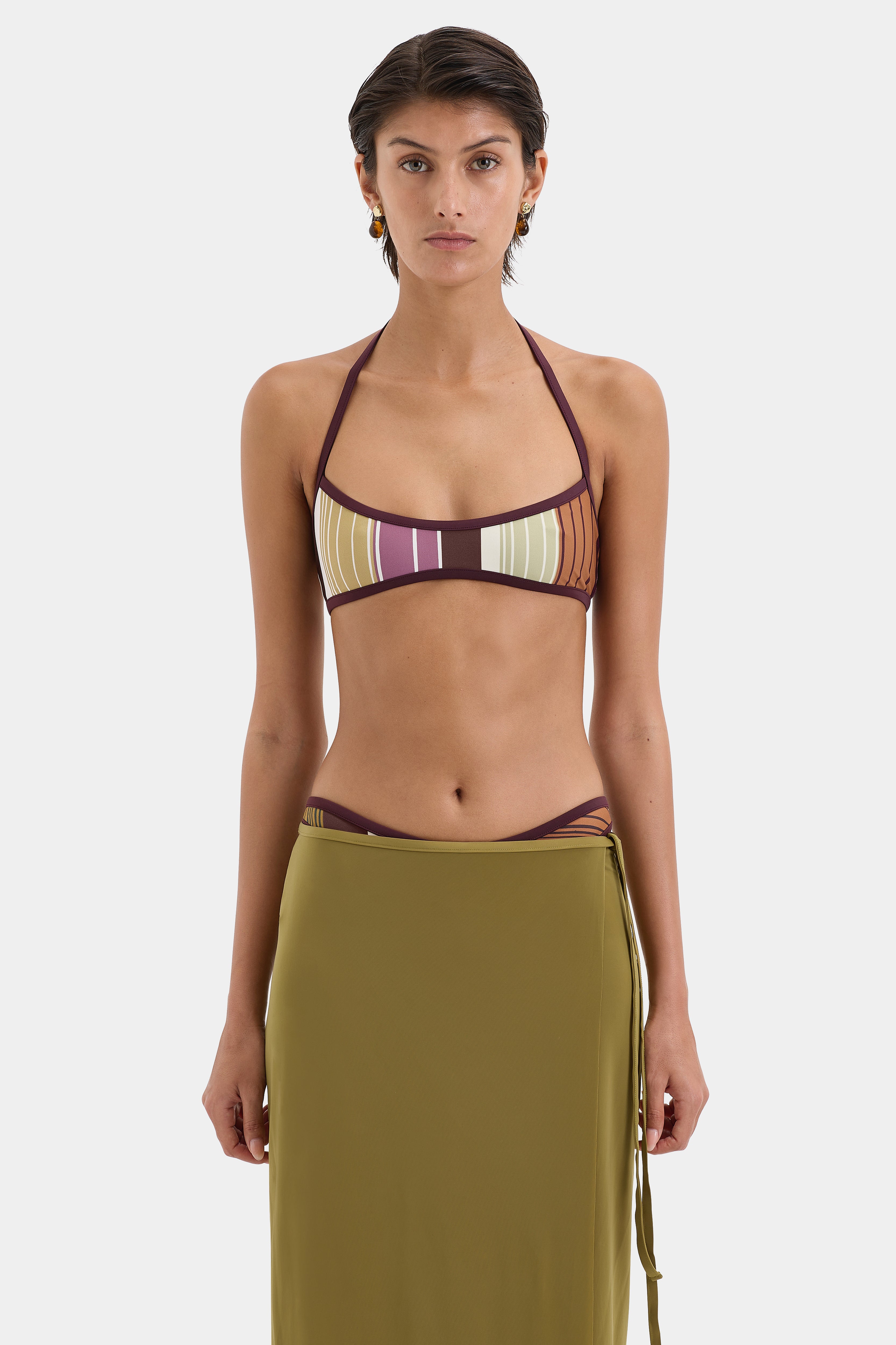 Fontana Halter Bandeau Top - Women's Sexy Strapless Bikini Swimwear for Beach & Pool Party | Summer Vacation Essential