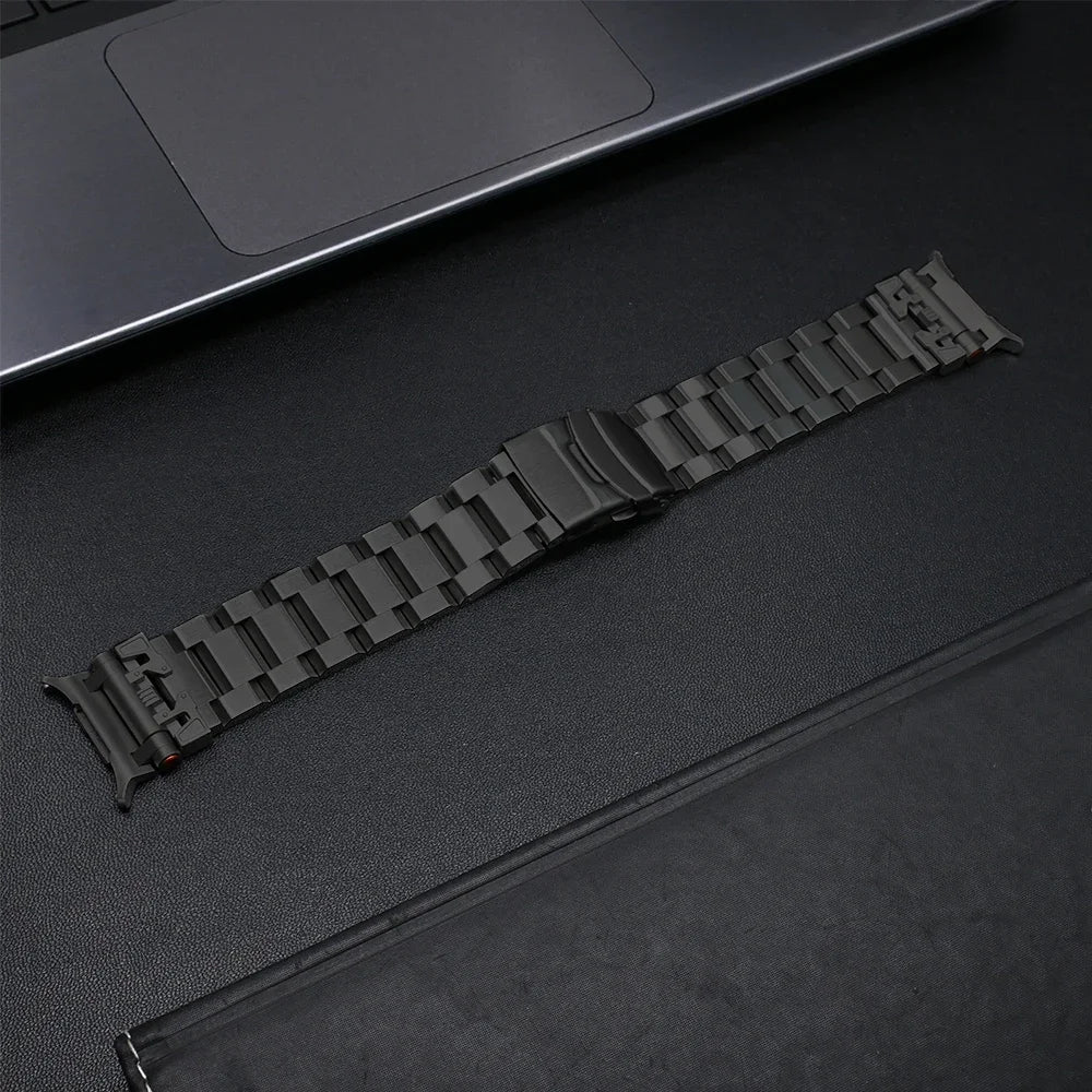 Premium Metal Bracelet for Samsung Galaxy Watch Ultra - Stainless Steel Band with Adjustable Clasp - Perfect for Workouts, Business & Everyday Wear