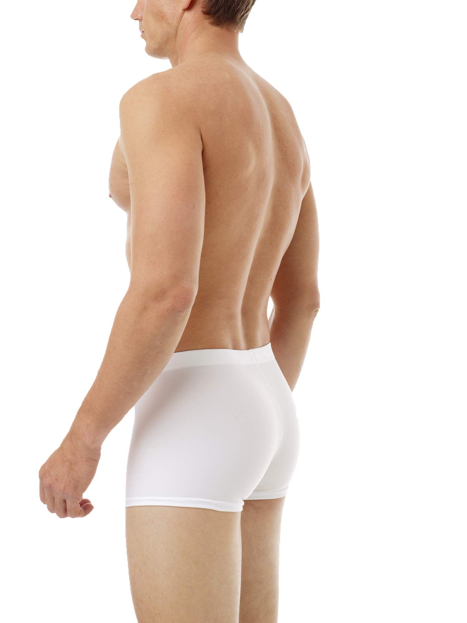 Underworks Microfiber Light Compression Boxer Briefs for Men - Hernia Prevention & Support - Comfortable Everyday Wear for Workout, Office & Daily Activities