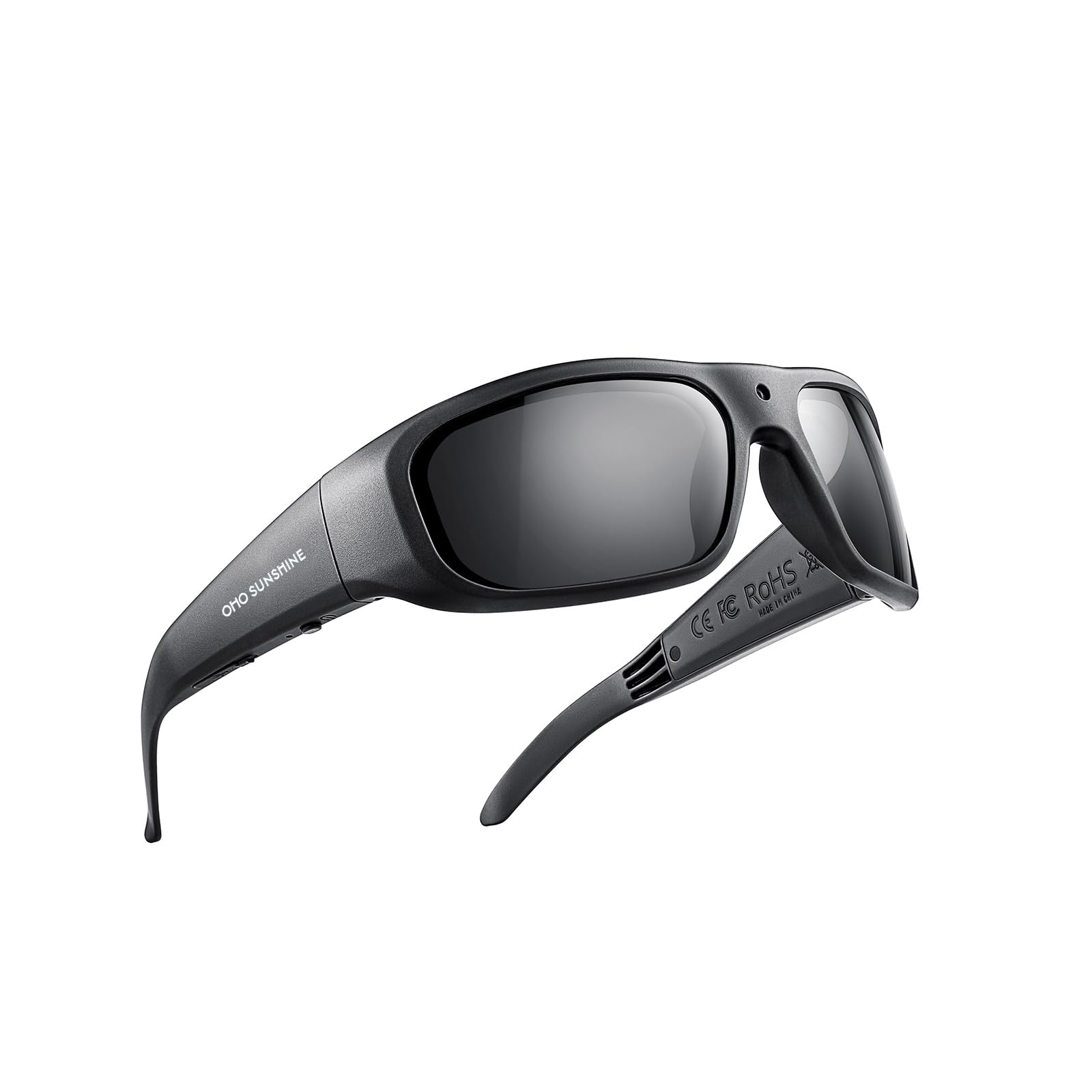 OhO 128GB Camera Glasses - 24MP HD 1080P H.265 Smart Sunglasses with UV400 Protection for Outdoor Sports, Cycling, Hiking & Travel - Unisex Wearable Tech for Hands-Free Recording