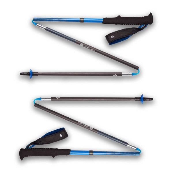 Black Diamond Distance Carbon Z Trekking & Running Poles - Lightweight Carbon Fiber Hiking Sticks for Trail Running, Backpacking & Outdoor Adventures