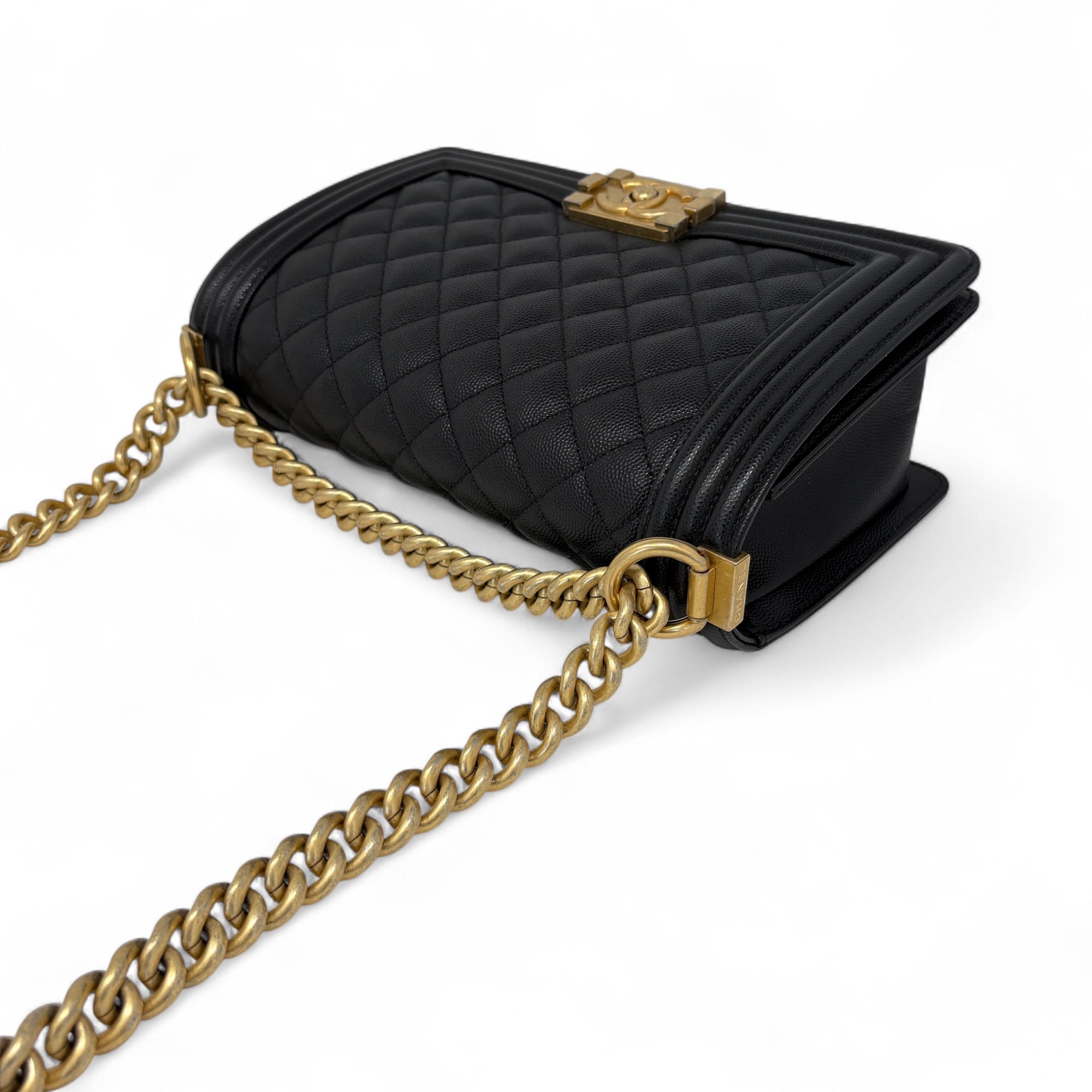 Chanel Black Medium Boy Bag - Luxury Designer Handbag for Women, Perfect for Parties, Dates & Everyday Use