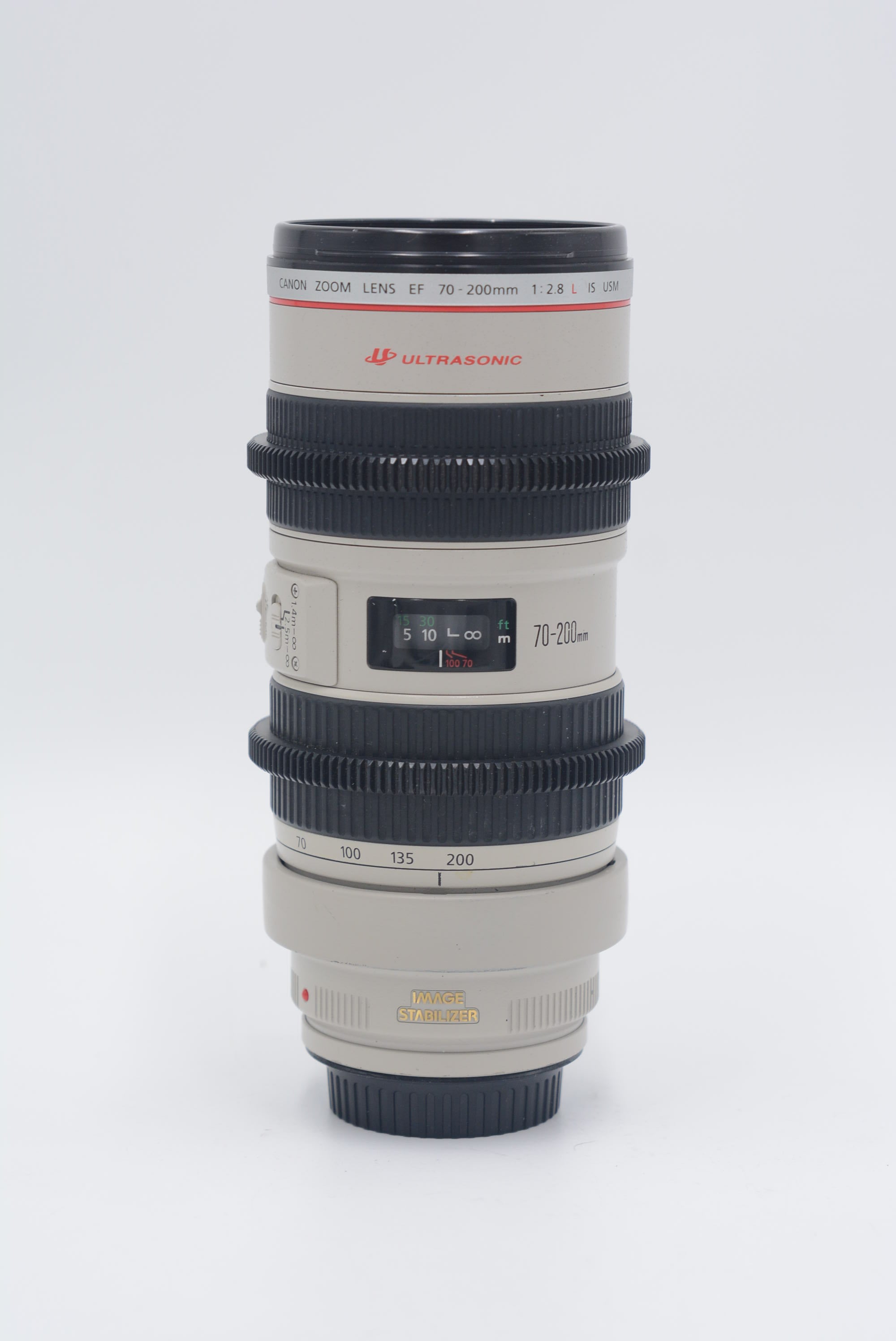 Canon EF 70-200mm f/2.8L USM Telephoto Zoom Lens - Professional Cine Mod for DSLR & Mirrorless Cameras | Used | Ideal for Wedding, Sports & Wildlife Photography