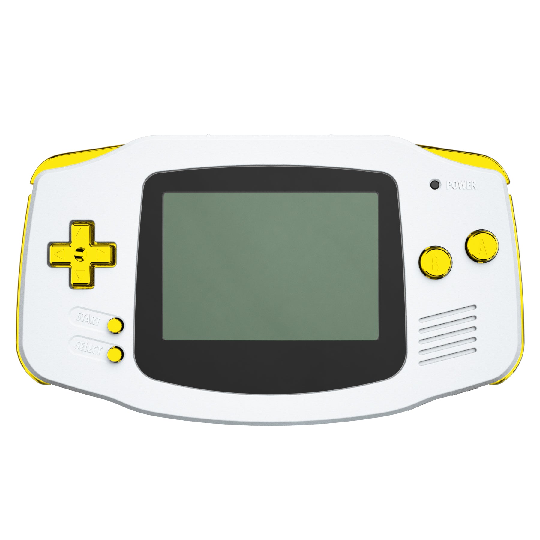 eXtremeRate Chrome Gold GBA Replacement Buttons Full Set for Gameboy Advance - Upgrade Your Handheld Console (KAG3001) | Perfect for Gaming Enthusiasts & Retro Console Modding