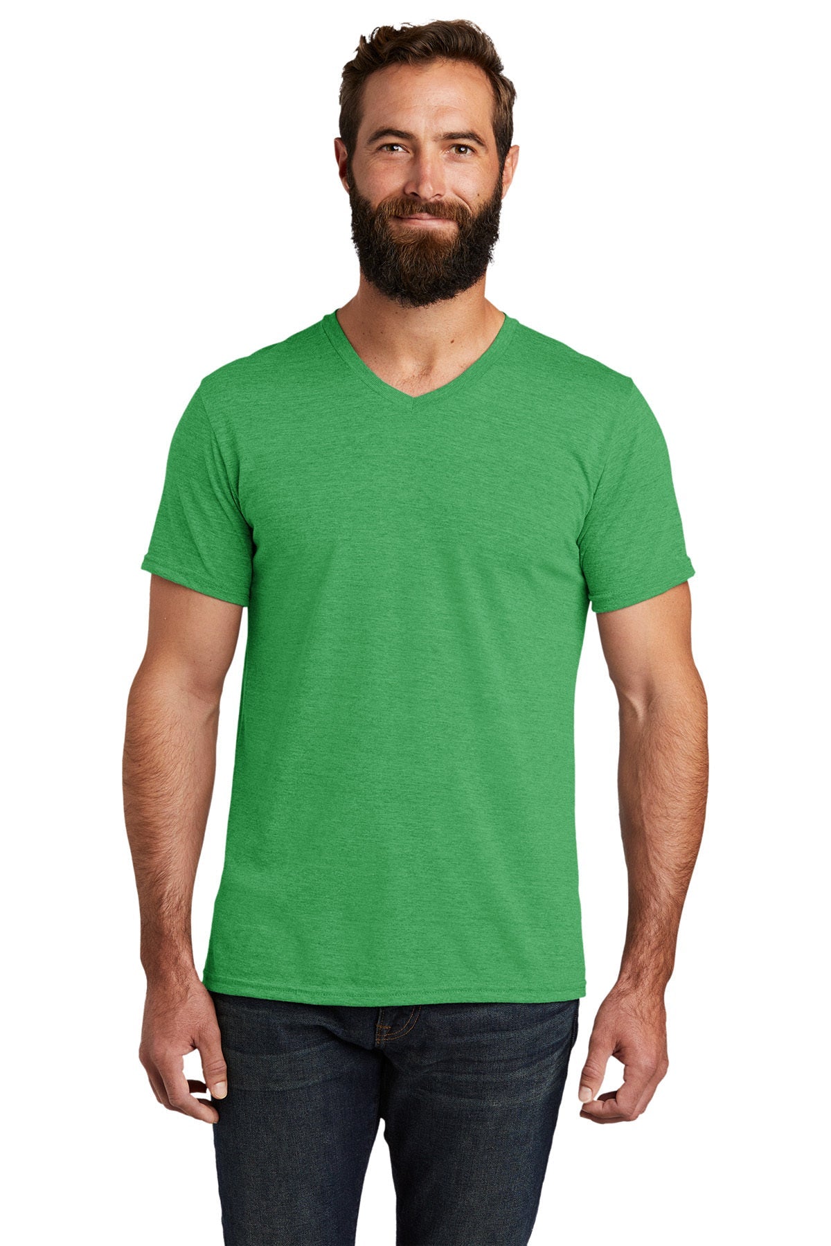 Allmade Unisex Tri-Blend V-Neck T-Shirt - Eco-Friendly Organic Cotton Tee for Men & Women - Perfect for Casual Wear, Gym, and Outdoor Activities