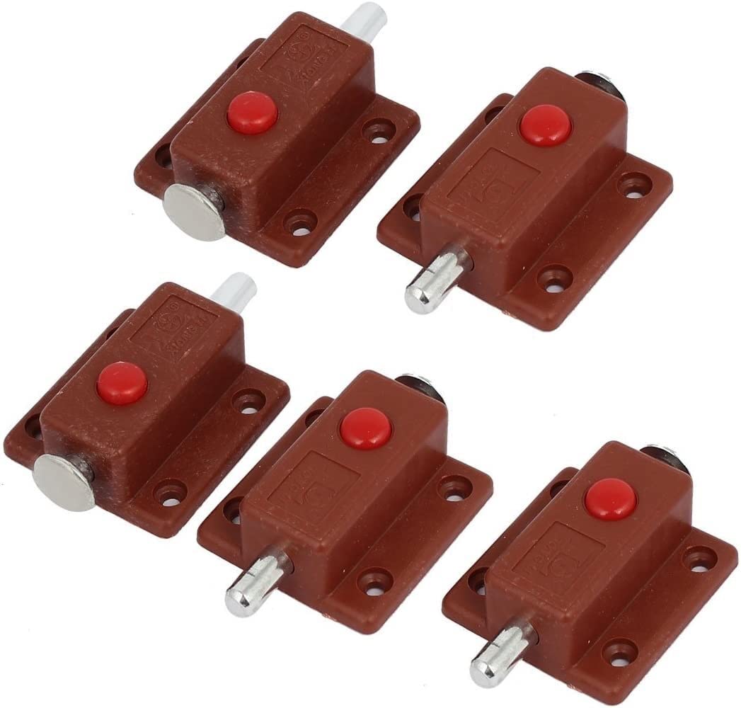 **Aduom Spring Loaded Toggle Latches - 5pcs Heavy Duty Cabinet Locks, Furniture Door Press Button Latches & Bolt Locks for Toolboxes, Storage Boxes & DIY Projects**
