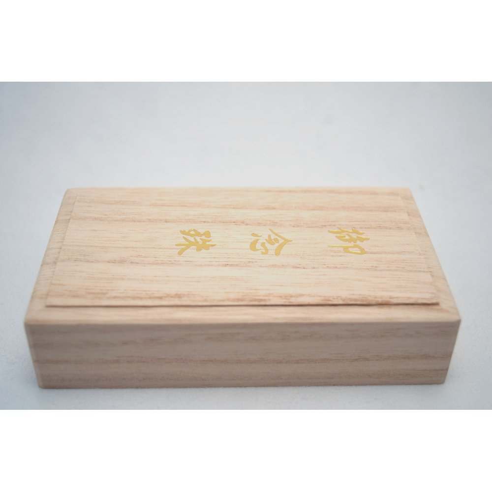 Japanese Kiri Wood Inro Style Jewelry Box - Traditional Asian Juzu Beads Storage Case for Women (12.3