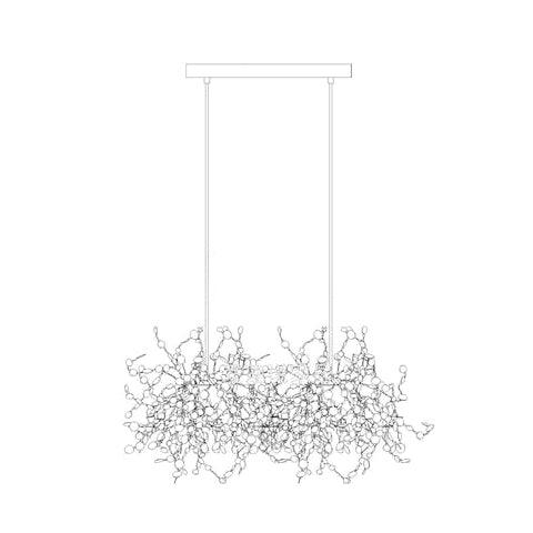 Luminex Modern Pendant Light - Adjustable Hanging Lamp for Kitchen Island, Dining Room & Bedroom - Sleek Scandinavian Design with Dimmable LED Bulb - Perfect for Home Decor & Interior Lighting