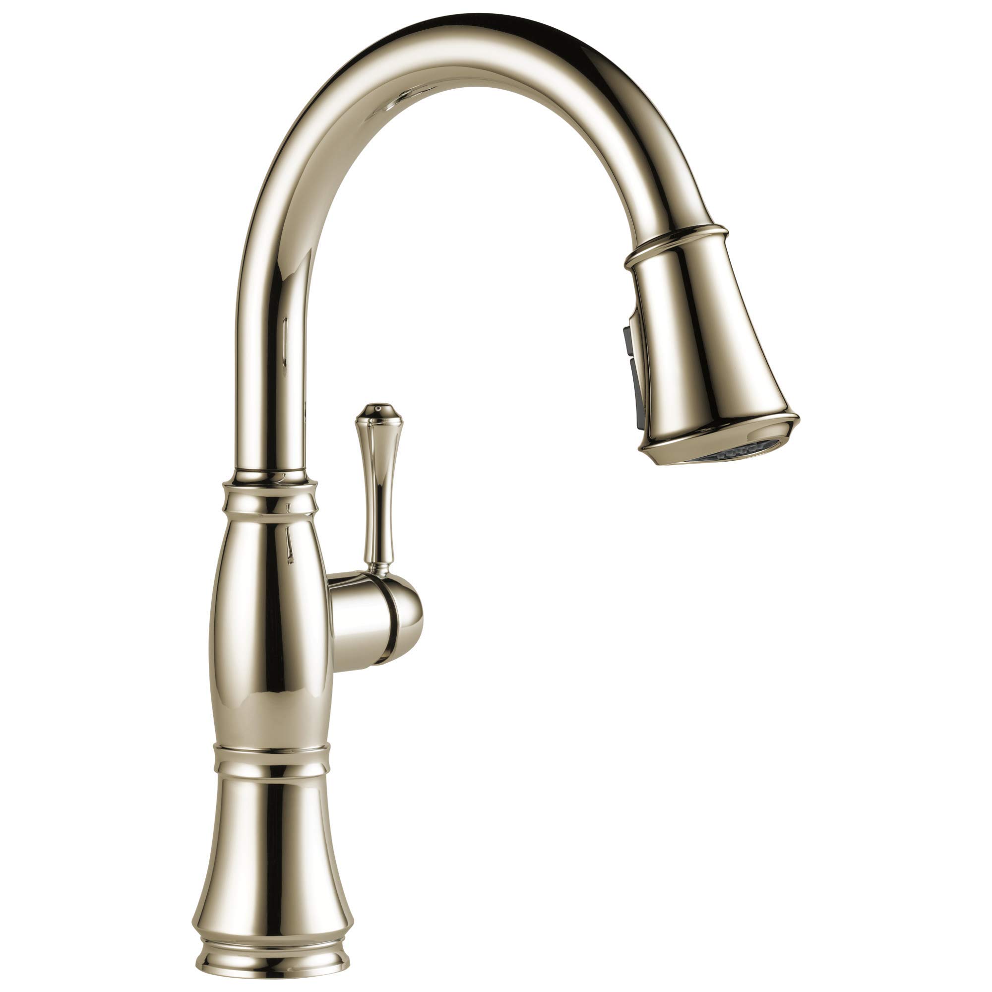 Delta Cassidy Pull Down Kitchen Faucet with Magnetic Docking & Lumicoat Finish - Polished Nickel 9197-PN-PR-DST | High Arc Sprayer for Washing Dishes, Filling Pots & Cleaning Sinks