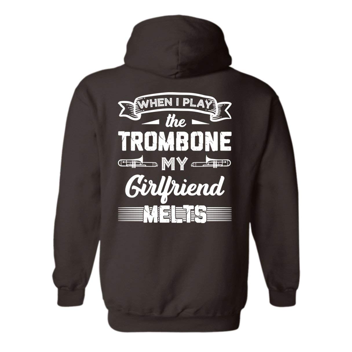 Cool Trombone Player Hoodie - Long Sleeve Music Lover Sweatshirt for Band Members & Musicians | Perfect for Concerts, Rehearsals & Casual Wear