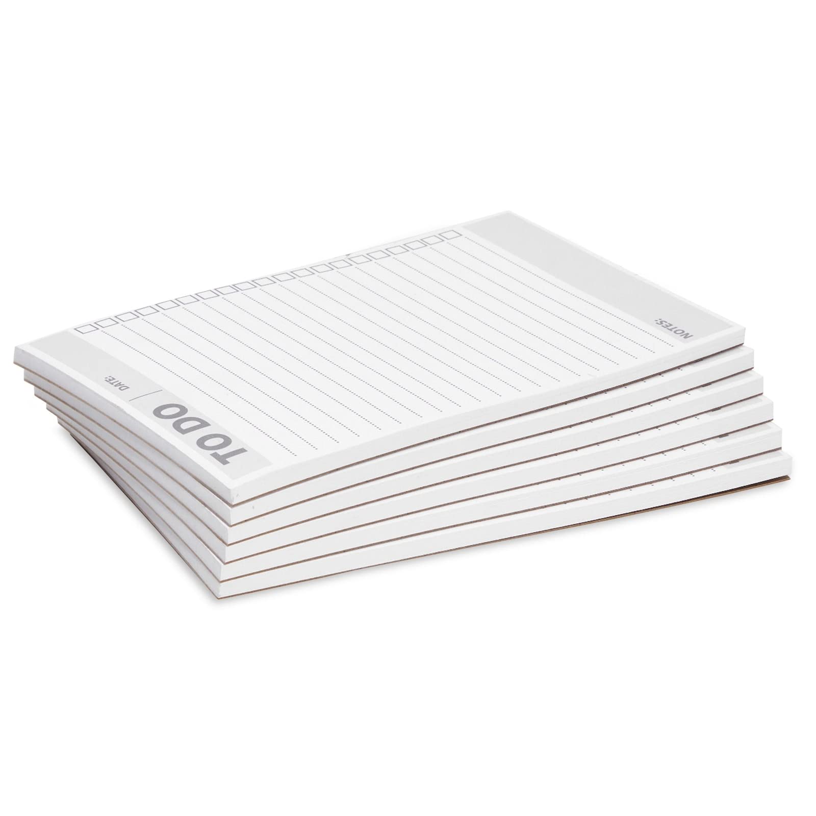 Paper Junkie 6-Pack To-Do List Notepads - 8.5 x 5.5 Inch Daily Planner & Reminder Checklist (60 Sheets Each) for Office, School & Home Organization