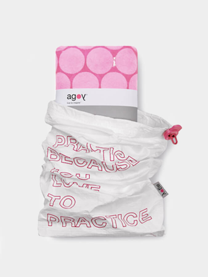 Non-Slip Agoy Gecko Touch Yoga Towel - Ultra Absorbent & Eco-Friendly for Hot Yoga, Pilates & Workouts - Perfect for Grip & Sweat Control in Studios or Home Gym