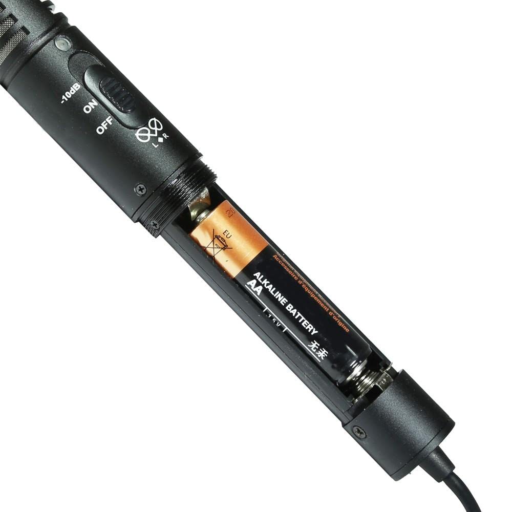 External Microphone Kit for Sony HDR-CX455 Camcorder | XM-CS Professional Shotgun Mic for DSLR, Video Recording & Audio Devices | Includes 4 AA NiMH Rechargeable Batteries | Perfect for Vlogging, Interviews & Outdoor Filming
