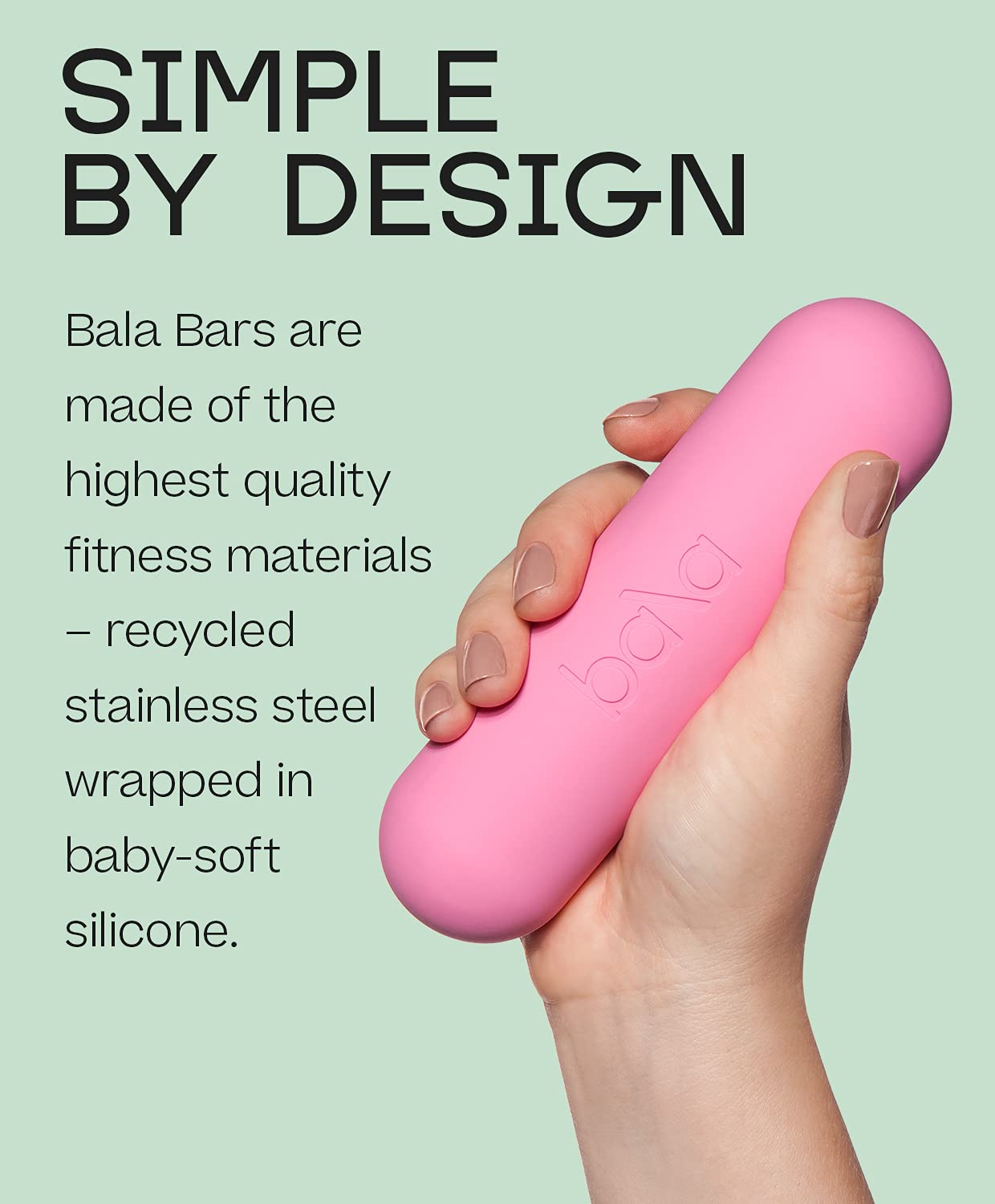 Bala Barre 2-Piece Set (1.4kg Each) | Dumbbell Weights for Yoga, Barre, Pilates, Cardio & Aerobic Workouts | Perfect for Home Gym, Dance Training & Walking Exercise