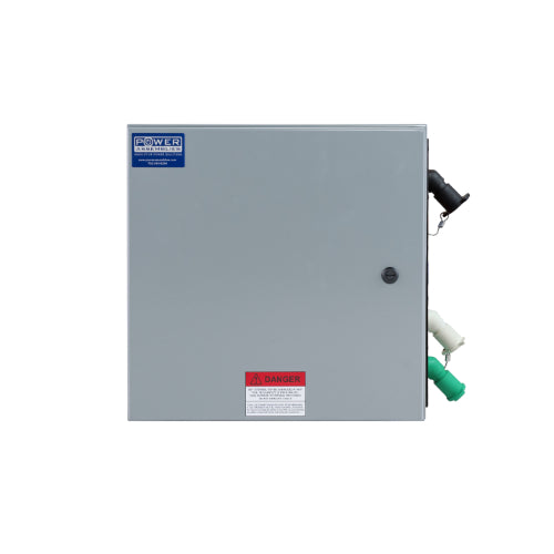 400A 120V Threaded Post Camlock Connection Box - Female Neutral - Heavy Duty Power Distribution for Construction & Outdoor Events