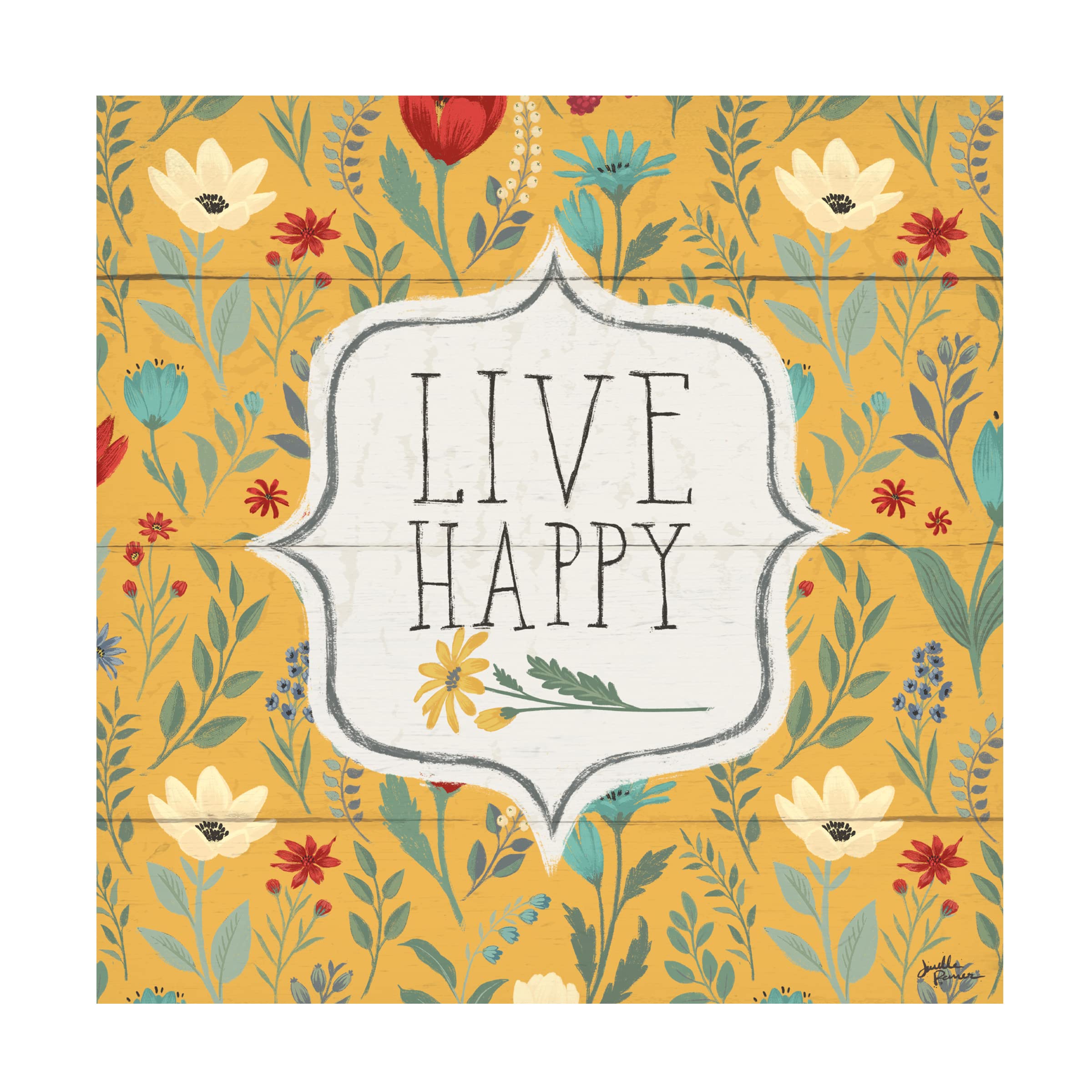 Blooming Thoughts VIII Canvas Art Print by Janelle Penner - Modern Floral Wall Decor for Living Room, Bedroom & Office - Handmade Gallery Wrapped Ready to Hang