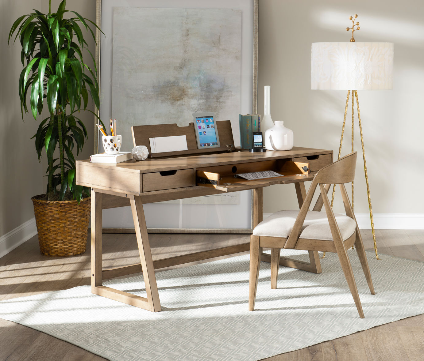 Adjustable Height Flip Top Computer Desk for Home Office - Ergonomic Study & Workstation with Storage Shelf - Perfect for Remote Work, Online Classes & Small Spaces