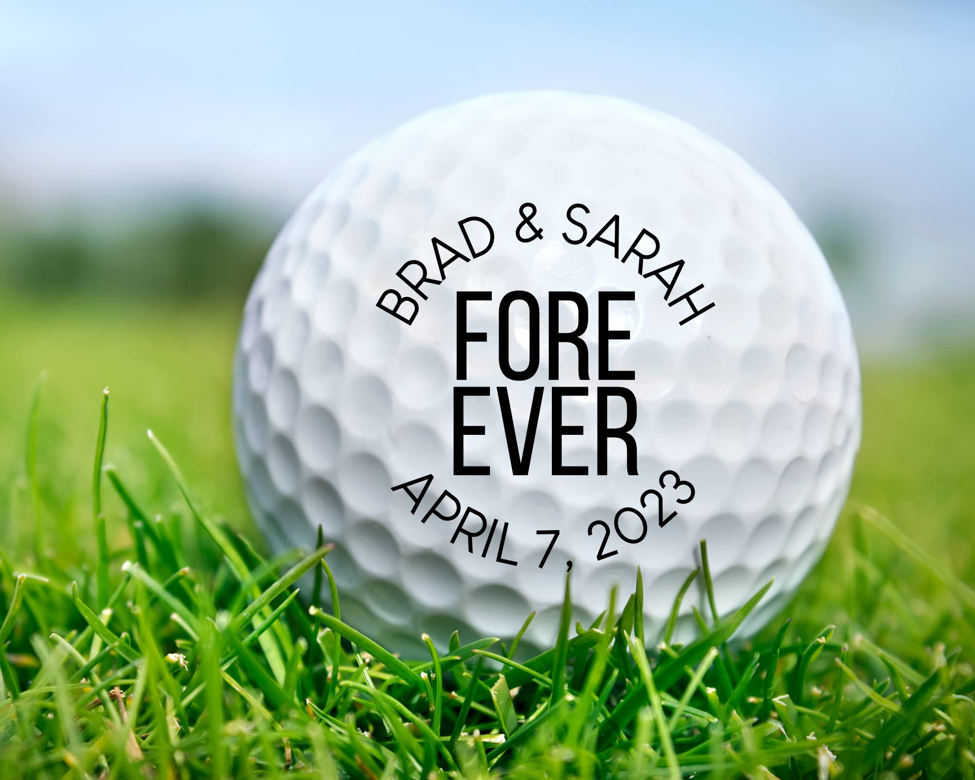 Custom Personalized Golf Balls for Wedding Favors - Bulk 100 Pack Wedding Party Gifts for Guests - Unique Golf Ball Wedding Souvenirs - Perfect for Bridal Showers, Rehearsal Dinners & Destination Weddings