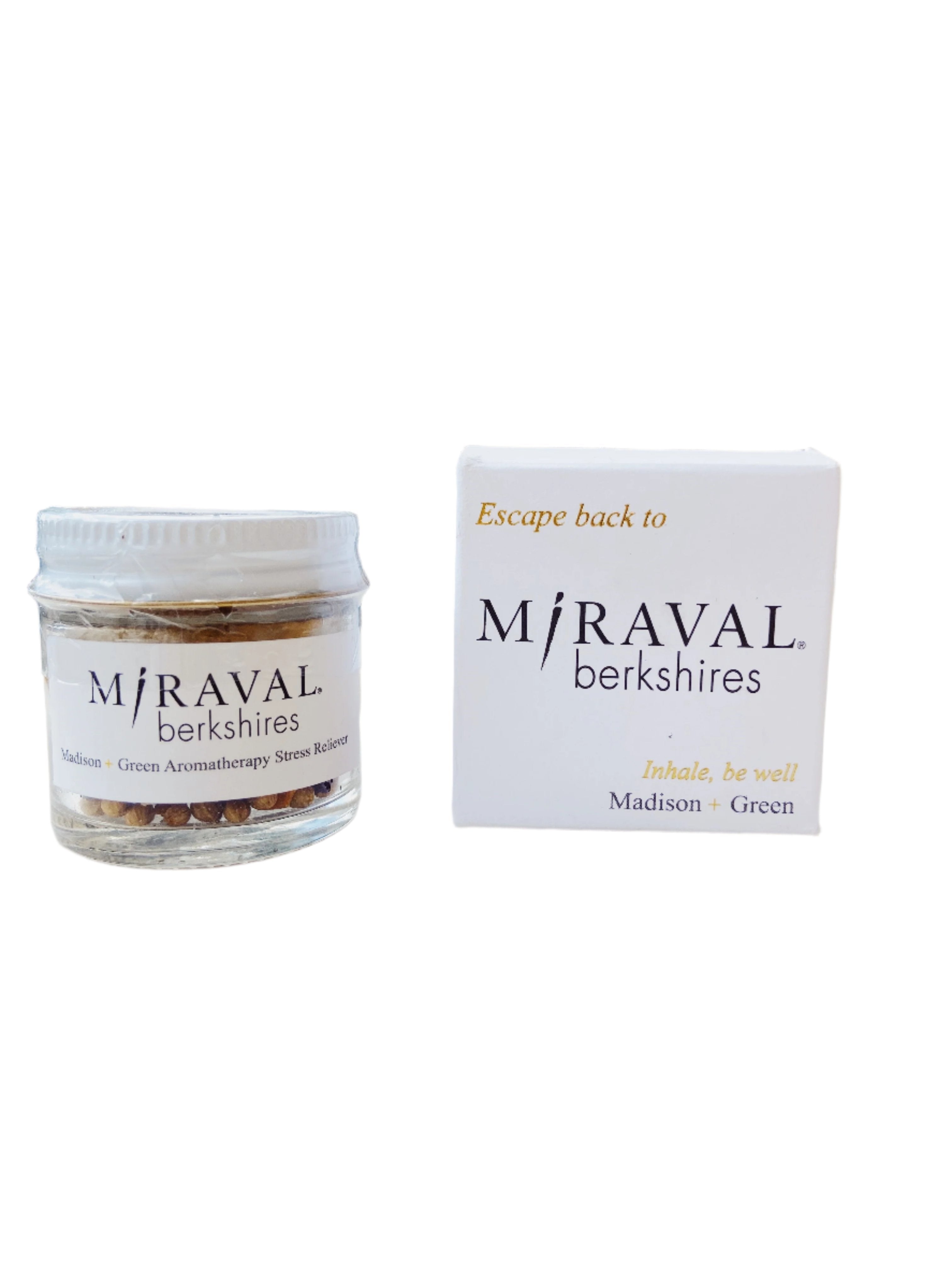Miraval Aromatherapy Essential Oil Inhaler by Madison + Green | Portable Stress Relief for Travel, Yoga & Meditation