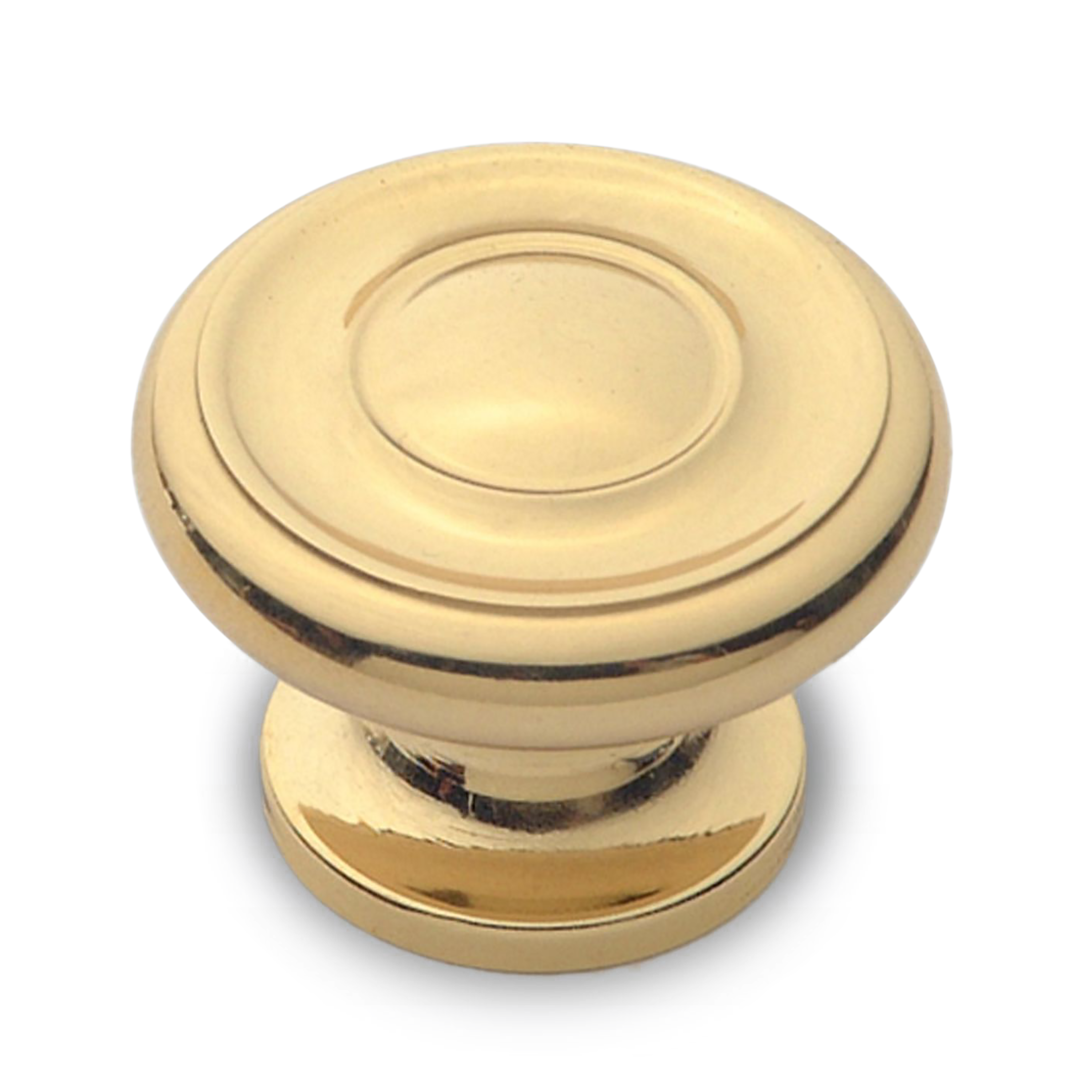 1-1/2 Inch Georgian Cabinet Knob - Elegant Solid Brass Hardware for Kitchen & Bathroom Cabinets - Perfect for Home Renovation and Furniture Upgrades