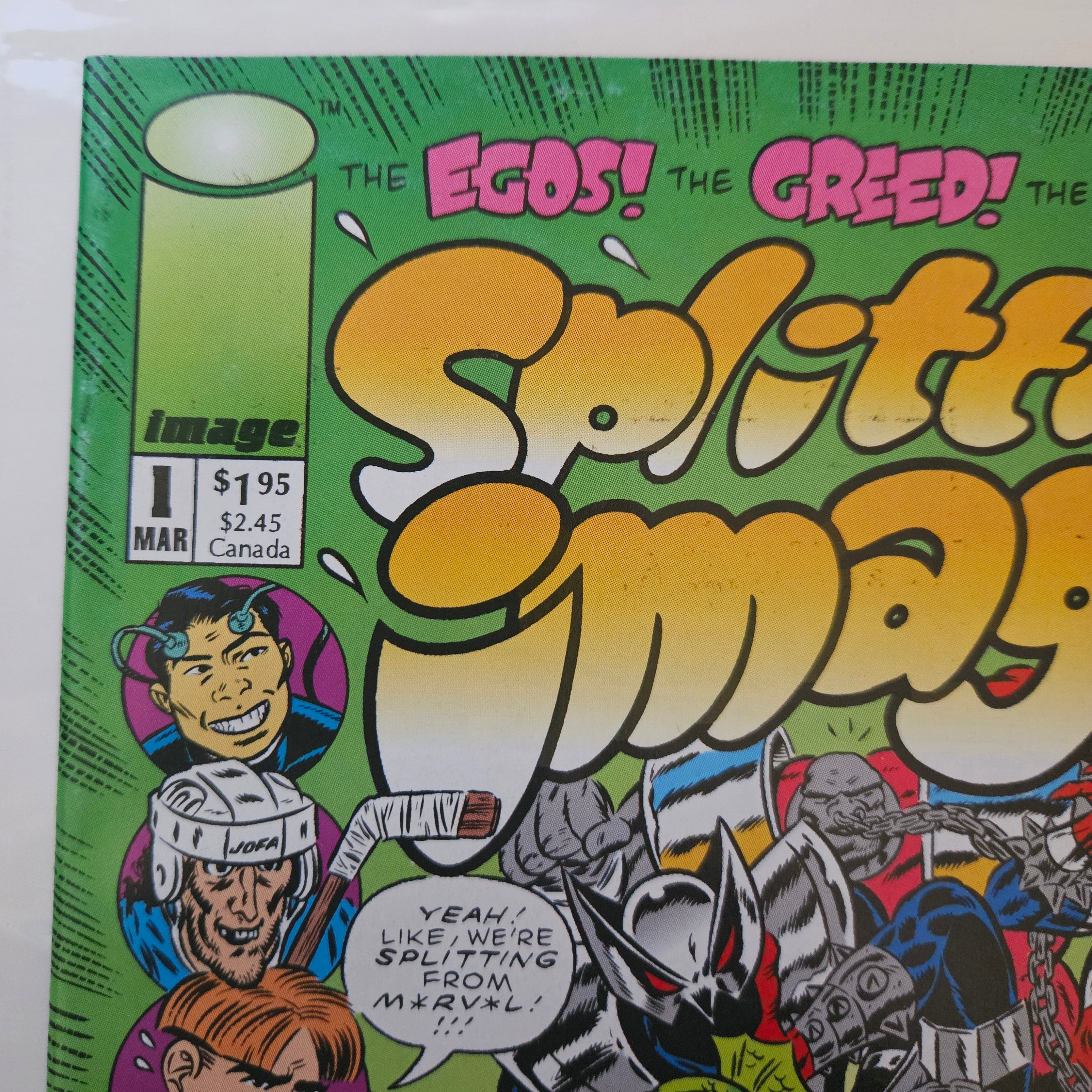 Splitting Image #1 First Edition Comic Book - Image Comics 1993 - Collectible Graphic Novel for Comic Enthusiasts & Vintage Collectors