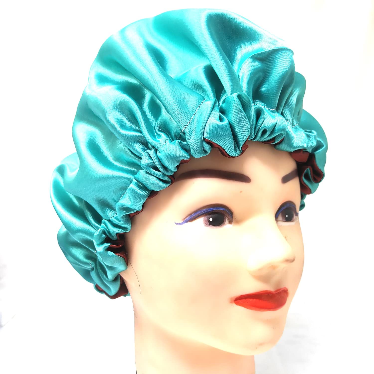 Anokhi Ada Dual Layer Satin Bonnet for Girls & Women - 36-08 - Soft & Breathable Hair Protection for Sleeping & Styling - Perfect for Curly, Natural & Protective Hairstyles