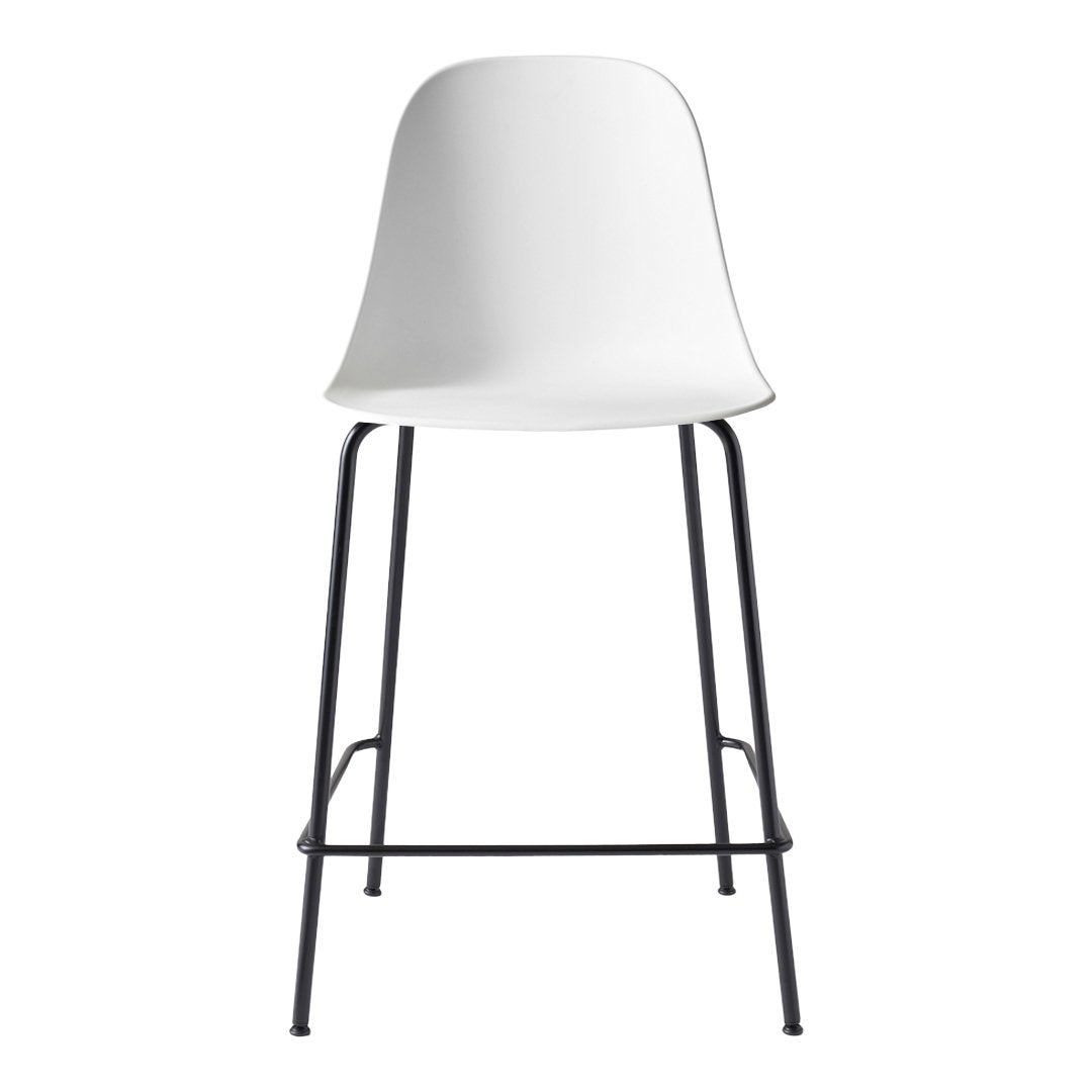 Harbour Counter Side Chair - Modern Bar Stool for Kitchen Island, Breakfast Nook & Dining - Comfortable Height-Adjustable Swivel Seat with Back Support - Perfect for Home, Cafe & Restaurant Use