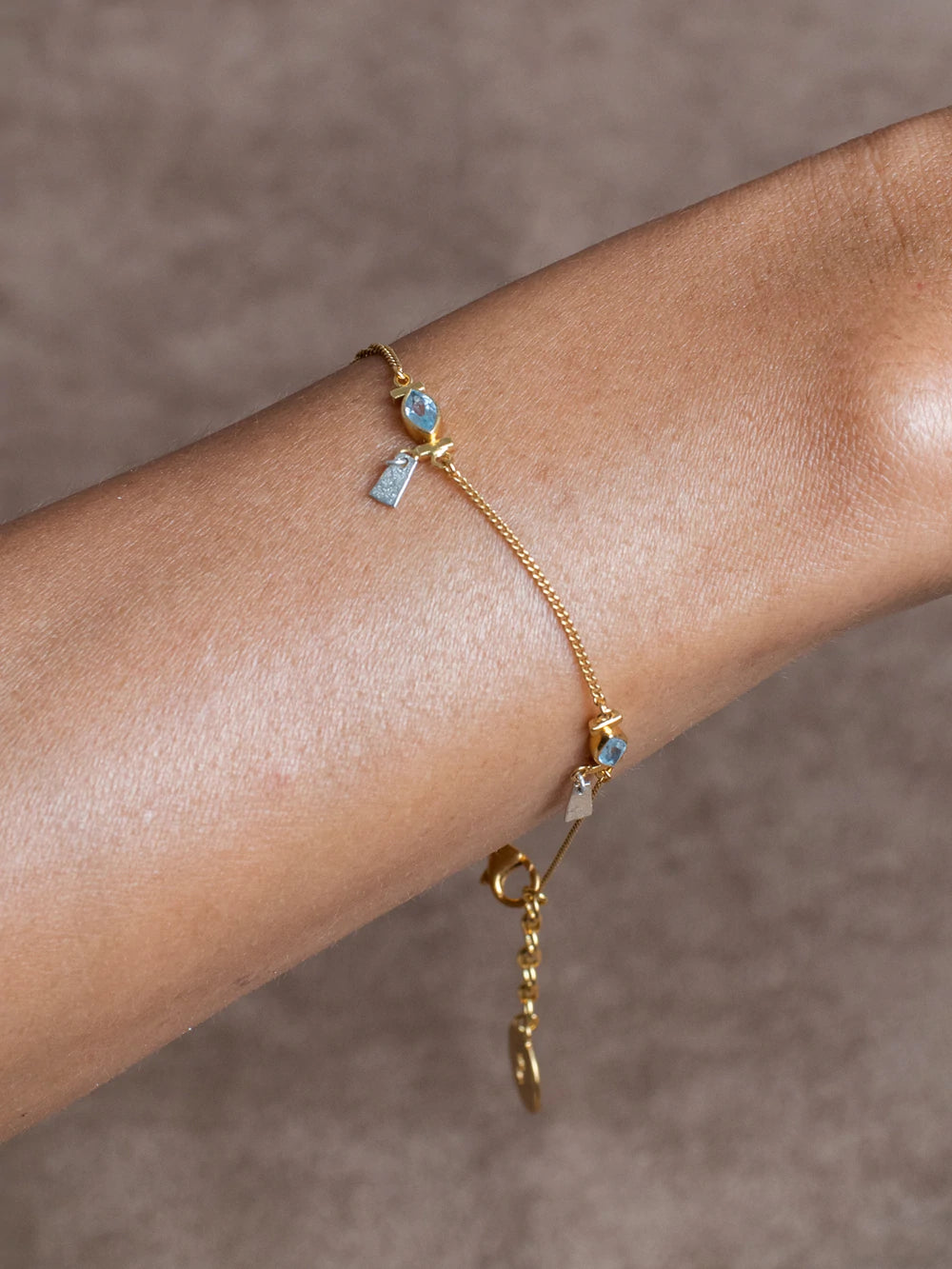 Sterling Silver  (925 )+ 22K gold vermeil