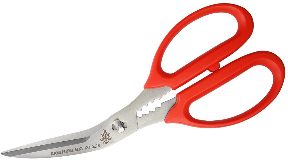 Premium Kanetsune KC-027S Kitchen Scissors - Heavy Duty Crab Shell Cutter, Poultry Shears & Multipurpose Food Scissors for Seafood, Nuts, Herbs - Ideal for Home Cooking, Restaurants & Outdoor BBQs