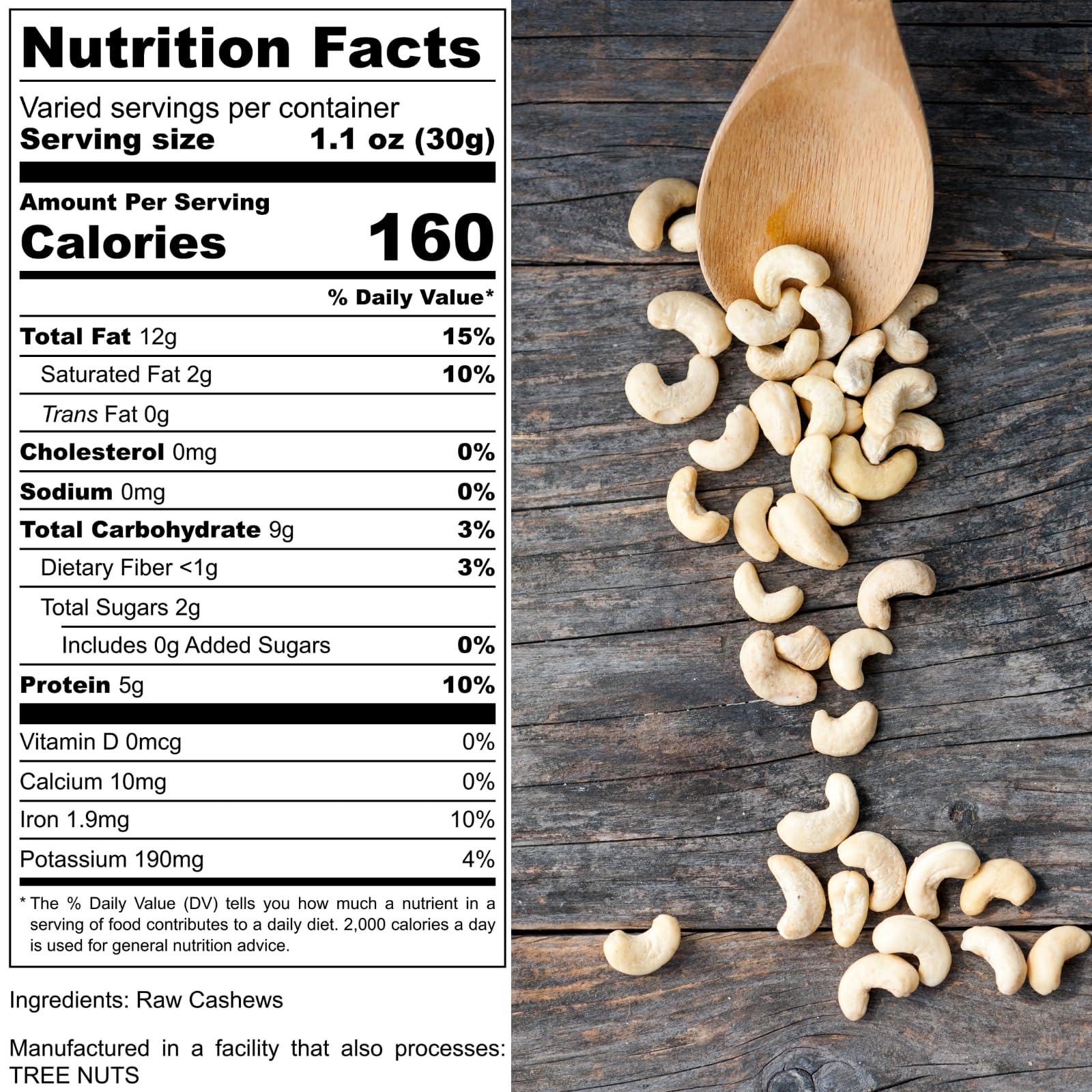Organic Raw Cashews Unsalted Whole 1 lb (16 oz) | Vegan, Keto & Paleo Friendly Protein Snacks | Non-GMO, 100% Natural Nuts for Cashew Milk, Trail Mix & Baking | Healthy Bulk Snacks for Parties, Office & Home - Moonee Naturals