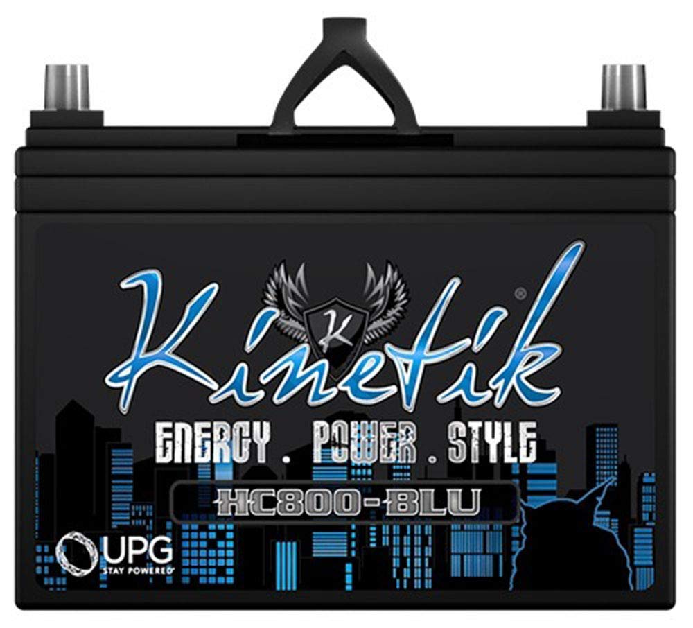 Kinetik HC800 BLU 800W 12V High Performance AGM Deep Cycle Battery for Car Audio Systems - Perfect for Subwoofers, Amplifiers & High-Power Stereo Installations