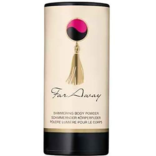 Avon Far Away Shimmering Body Powder Talc 1.4 oz - Luxurious Dusting Powder for Women, Soft Fragrance & Glow, Perfect for Date Nights & Special Occasions