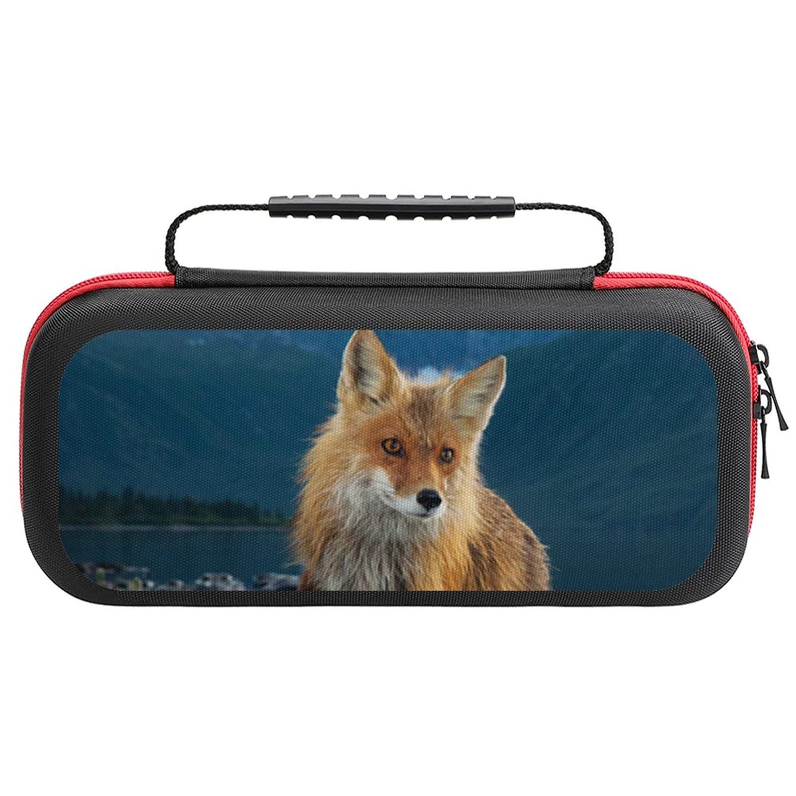 FunnyStar Wild Fox Carrying Case for Nintendo Switch - Protective Storage Shell Handbag with Handle | Perfect for Travel, Commuting & Gaming On-The-Go