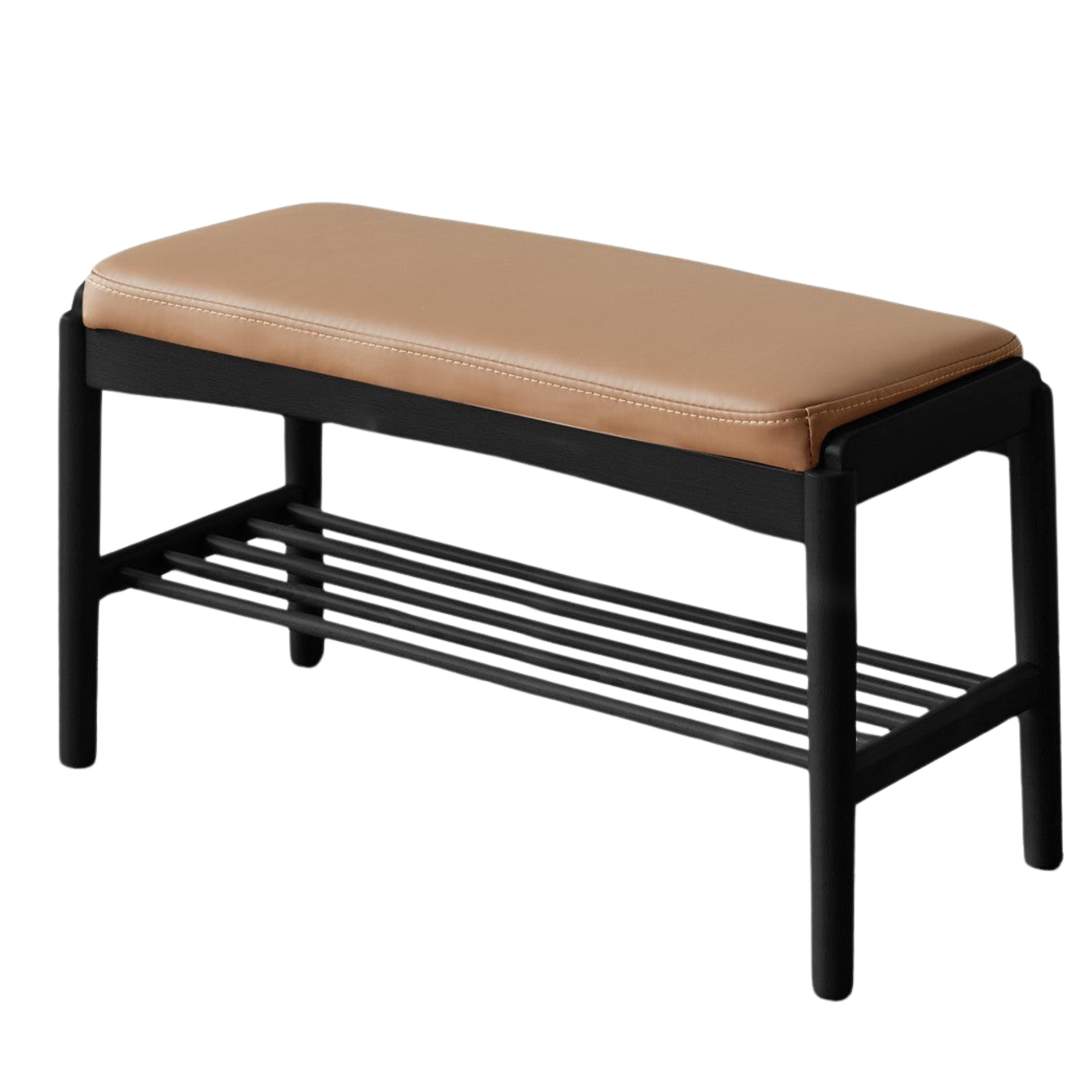 Solid Wood Shoe Storage Bench - Beech, Cherry, Walnut & Oak - Entryway Organizer for Home & Closet Storage