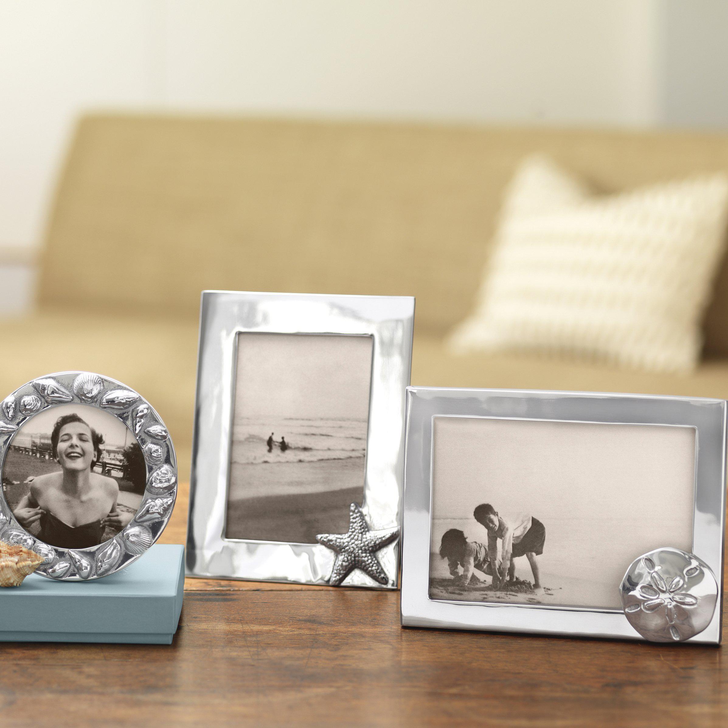 Starfish 4x6 Photo Frame - Elegant Wall or Tabletop Display for Home Decor, Wedding Photos, and Artwork