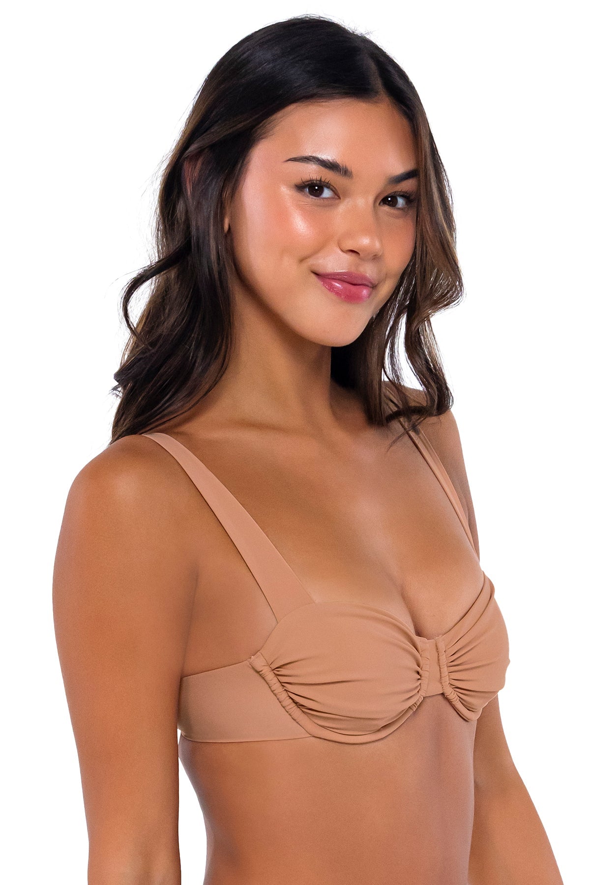 B Swim Amaretto Cassidy Bikini Top - Women's Sexy Swimwear for Beach & Pool - Perfect for Summer Vacations, Tropical Getaways & Resort Wear